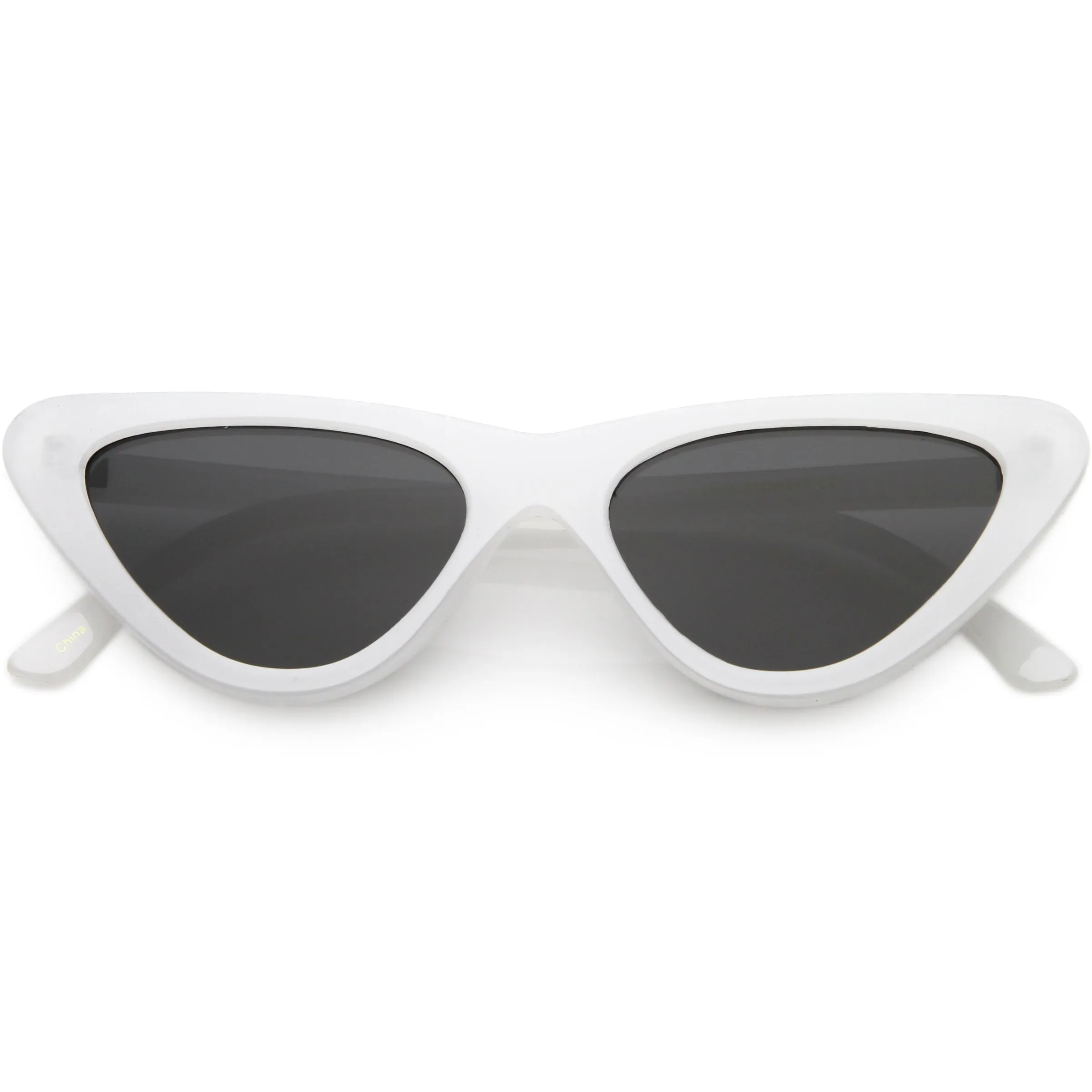 Polarized Neutral Colored Lens Small Thick Cat Eye Sunglasses C927 sold by ZeroUV product image thumbnail 4