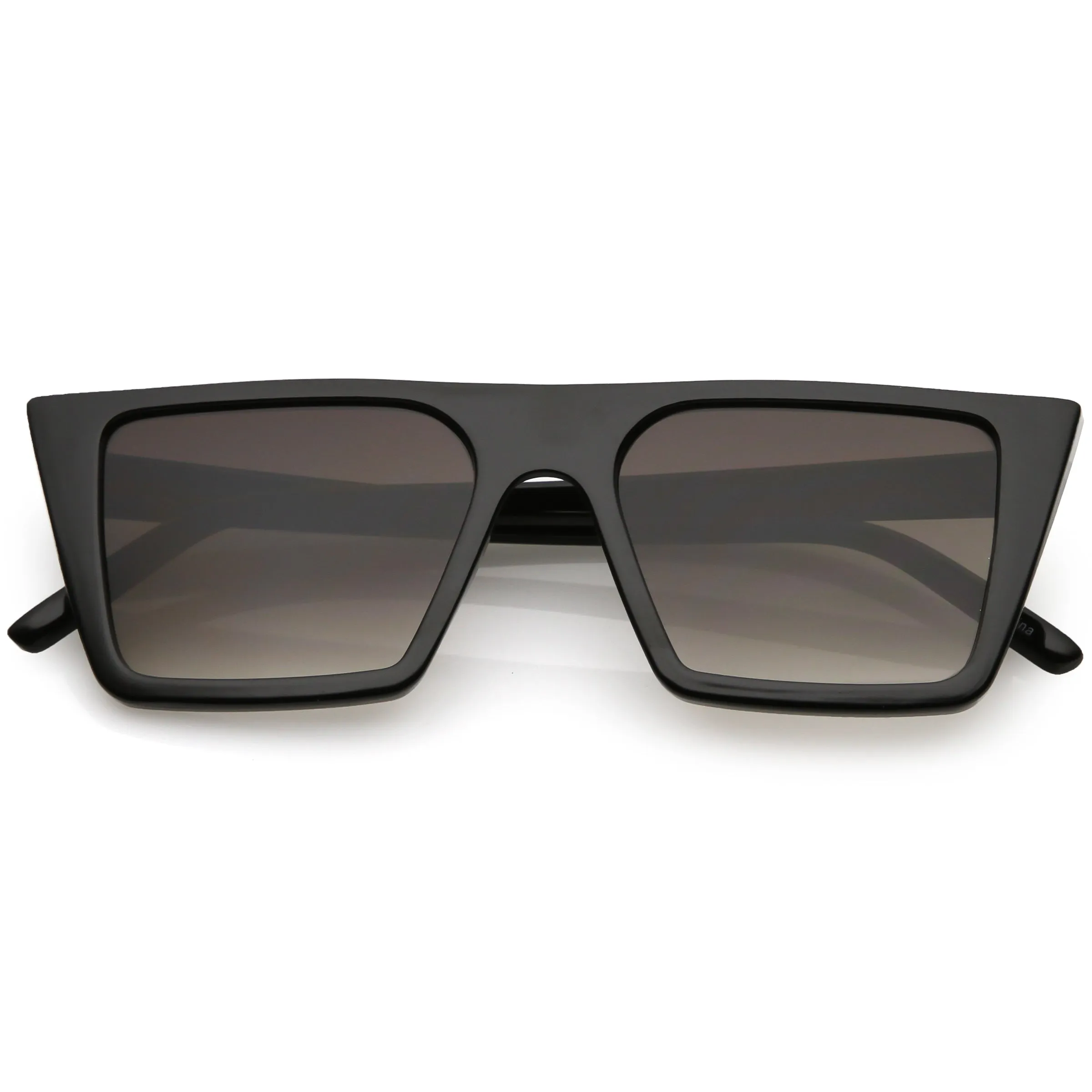 Retro Flat Top Neutral Colored Square Sunglasses C619 sold by ZeroUV