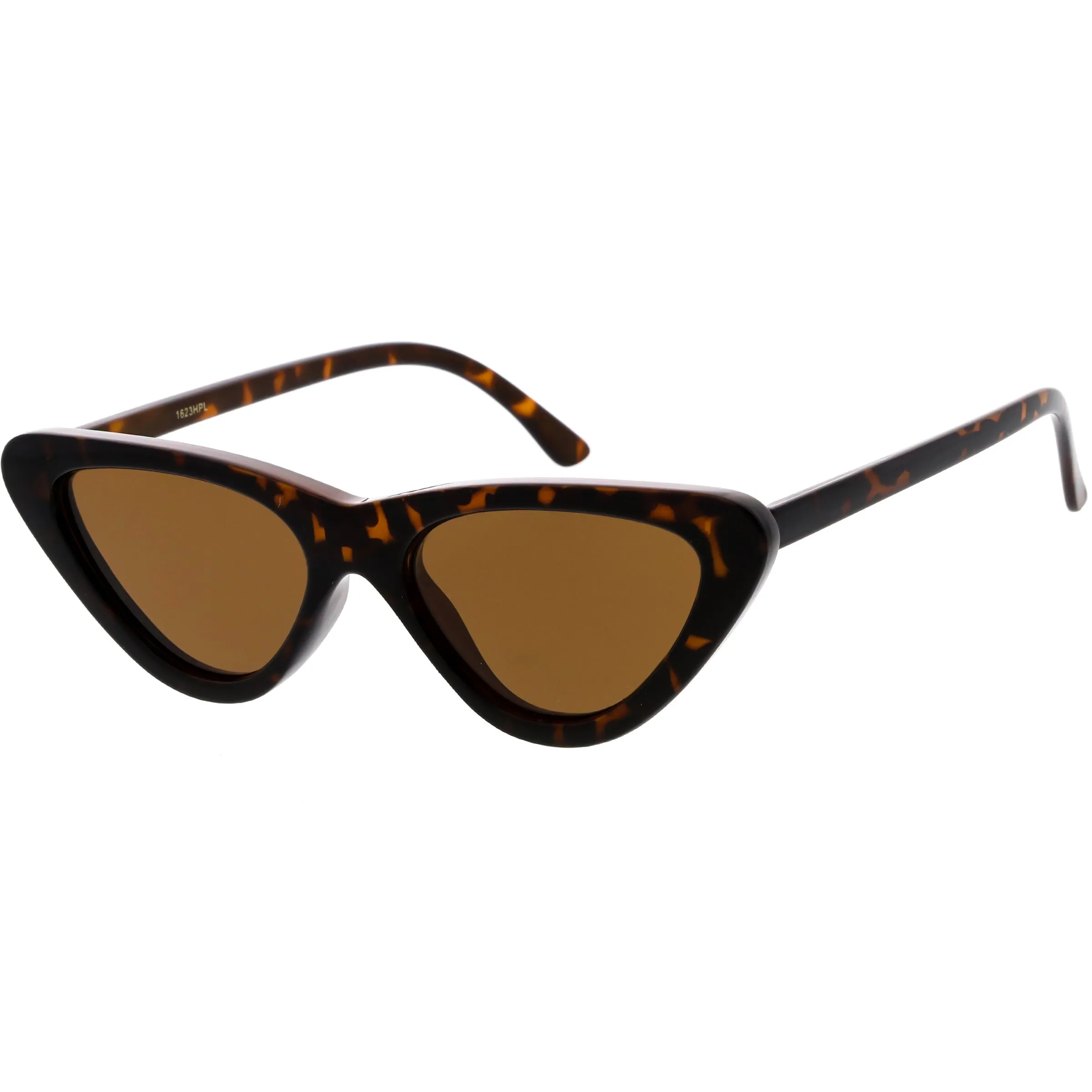 Polarized Neutral Colored Lens Small Thick Cat Eye Sunglasses C927 sold by ZeroUV product image thumbnail 2