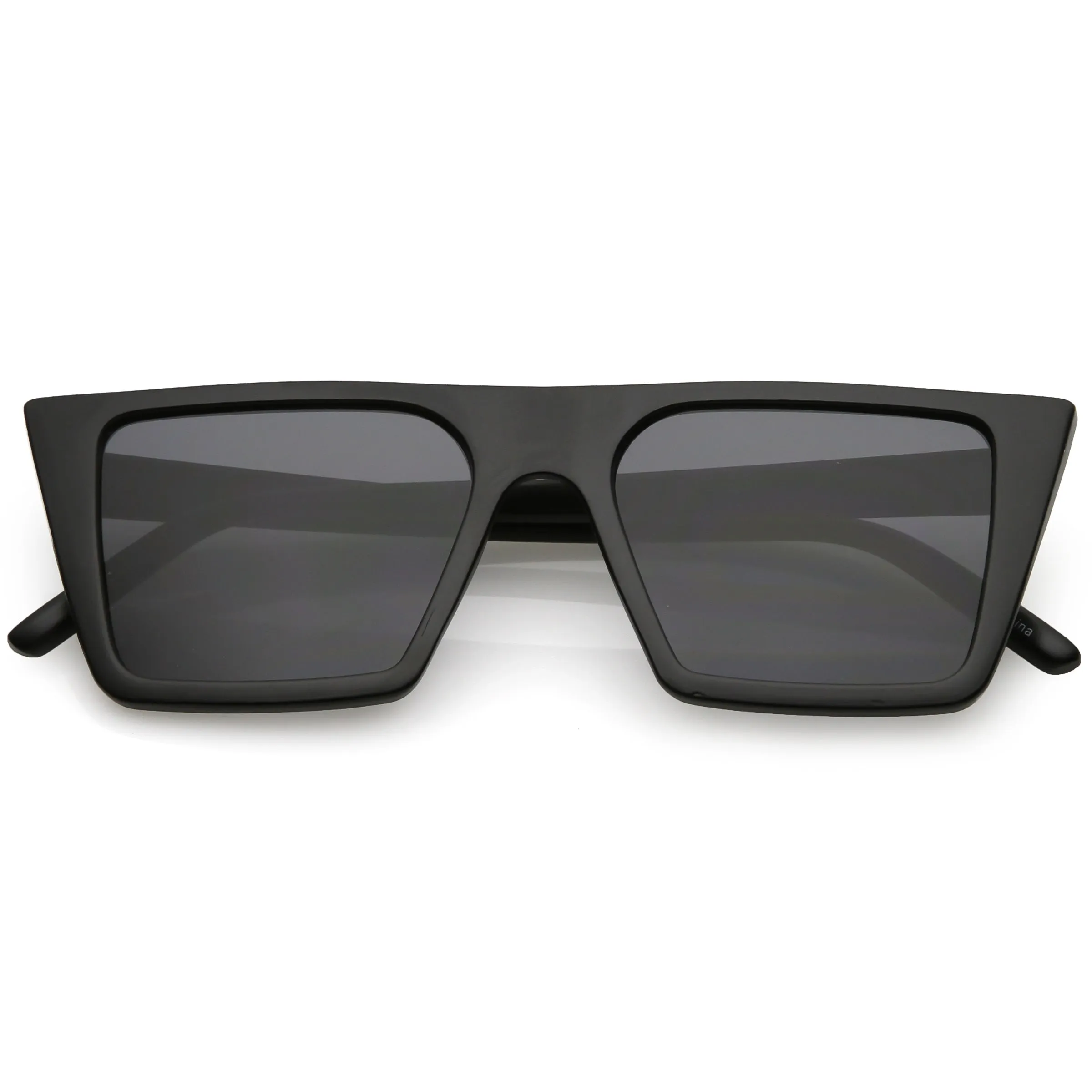 Retro Flat Top Neutral Colored Square Sunglasses C619 sold by ZeroUV product image thumbnail 5