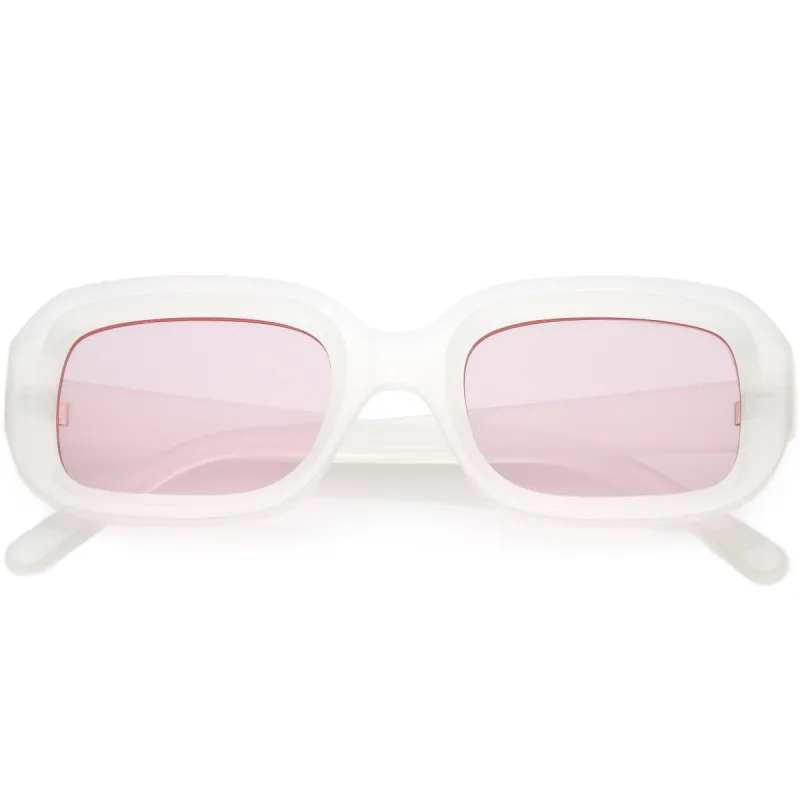 Retro Chunky Wide Arms Square Lens Square Sunglasses C866 sold by ZeroUV