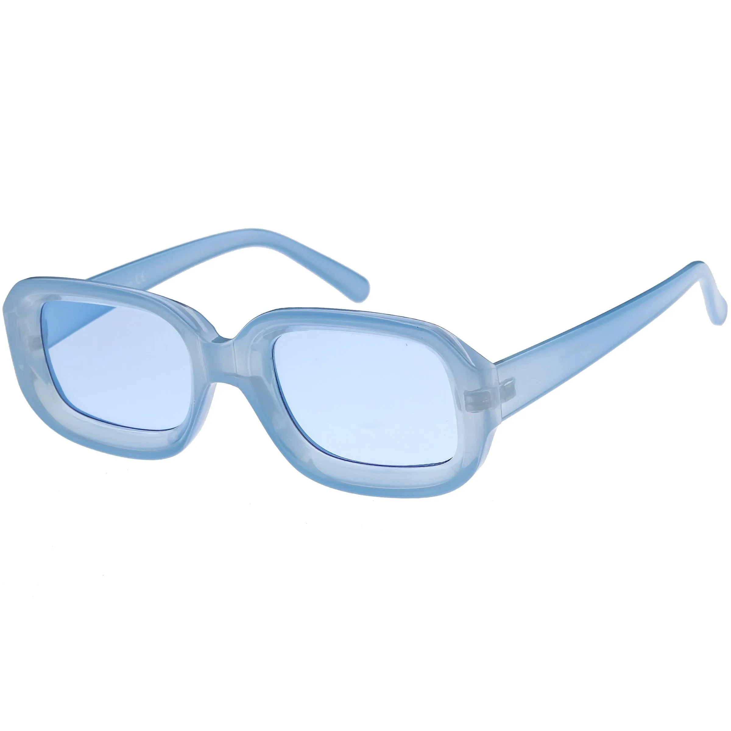 Retro Chunky Wide Arms Square Lens Square Sunglasses C866 sold by ZeroUV product image thumbnail 5