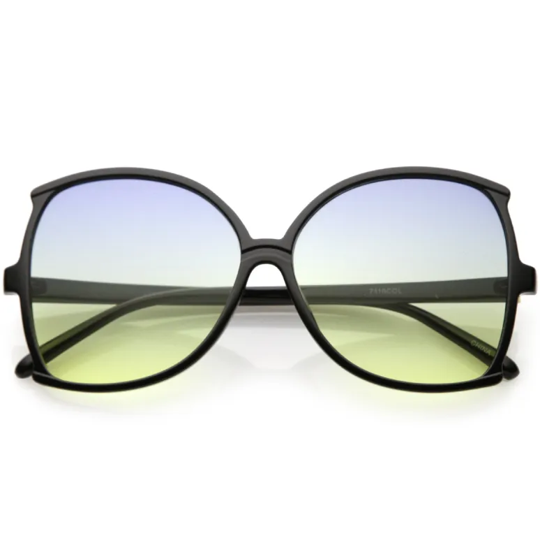 Women's Retro 1950's Fashion Butterfly Gradient Lens Sunglasses C229 sold by ZeroUV
