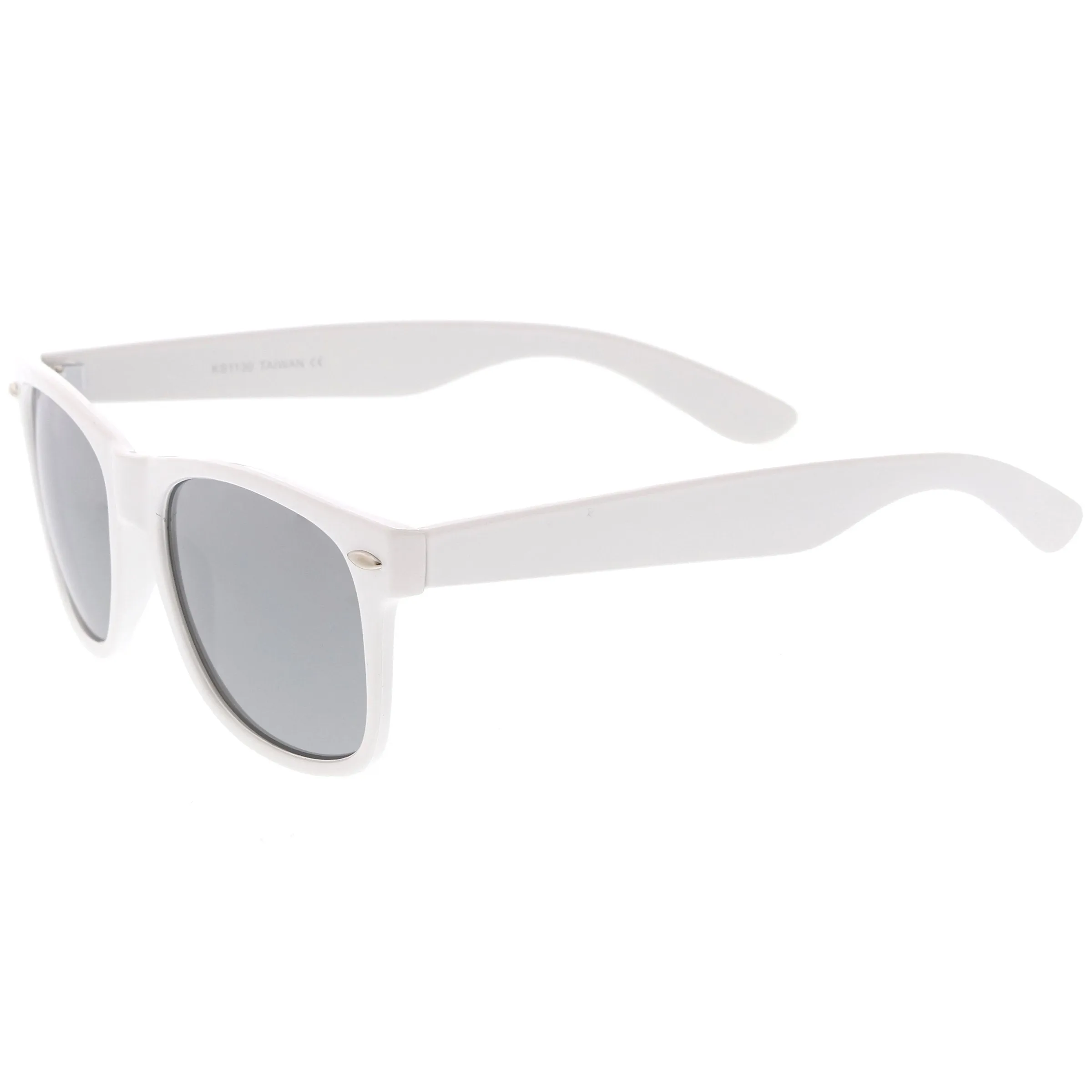 Large Classic Horned Rim Mirrored Lens Sunglasses C769 sold by ZeroUV product image thumbnail 5