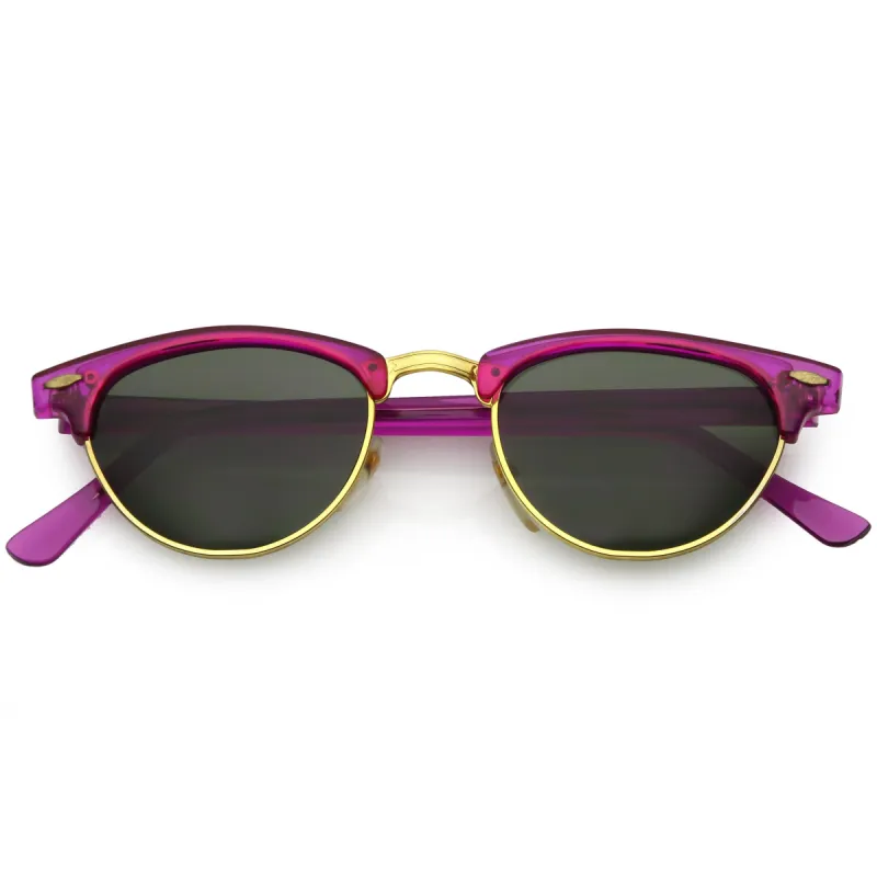 True Vintage Dead Stock Colorful Half Frame Sunglasses C573 sold by ZeroUV