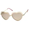 Women's Indie Heart Shape Laser Cut Sunglasses A299 sold by ZeroUV