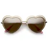 Women's Indie Heart Shape Laser Cut Sunglasses A299 sold by ZeroUV