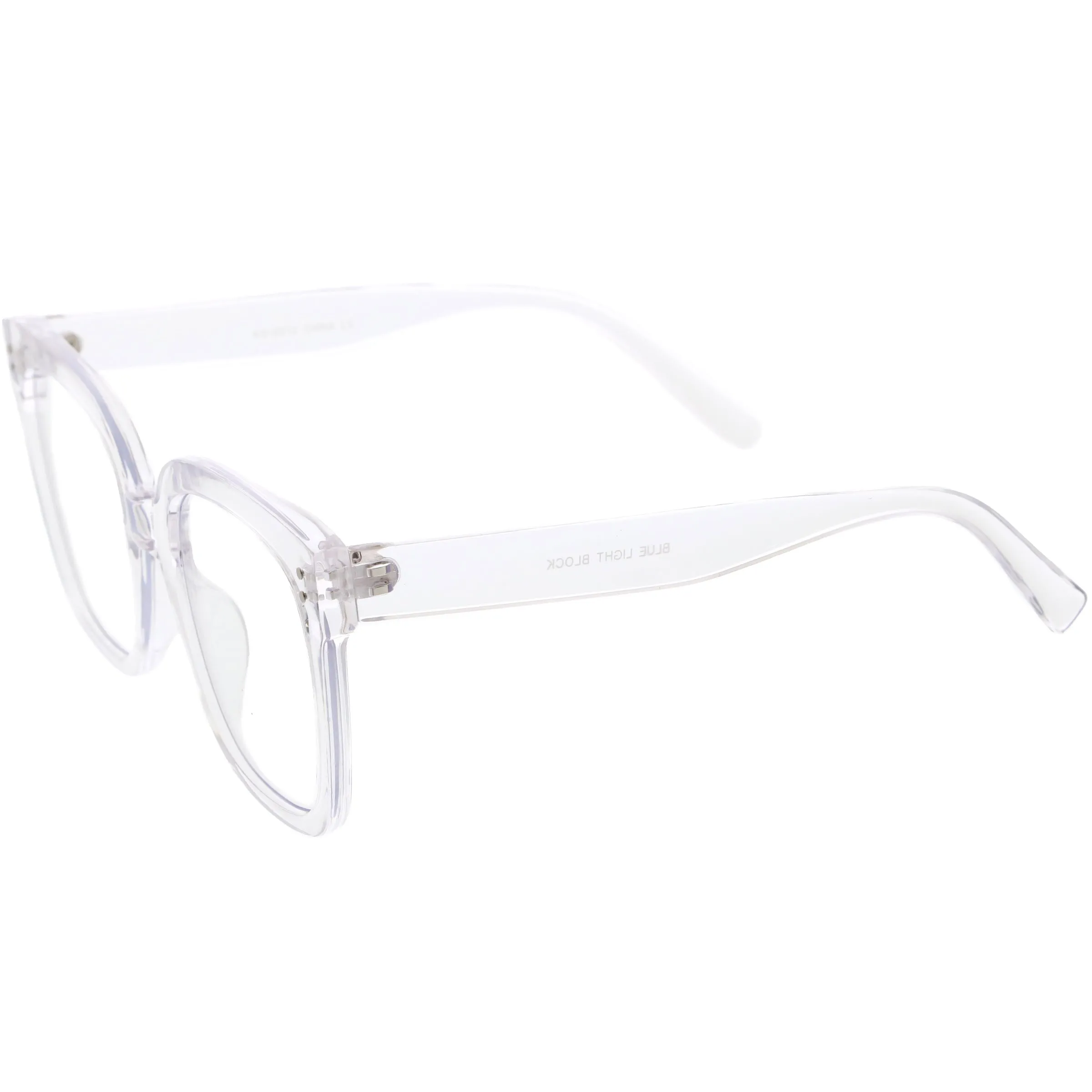Oversized High Fashion Thick Rimmed Square Blue Light Glasses D292 sold by ZeroUV product image thumbnail 3