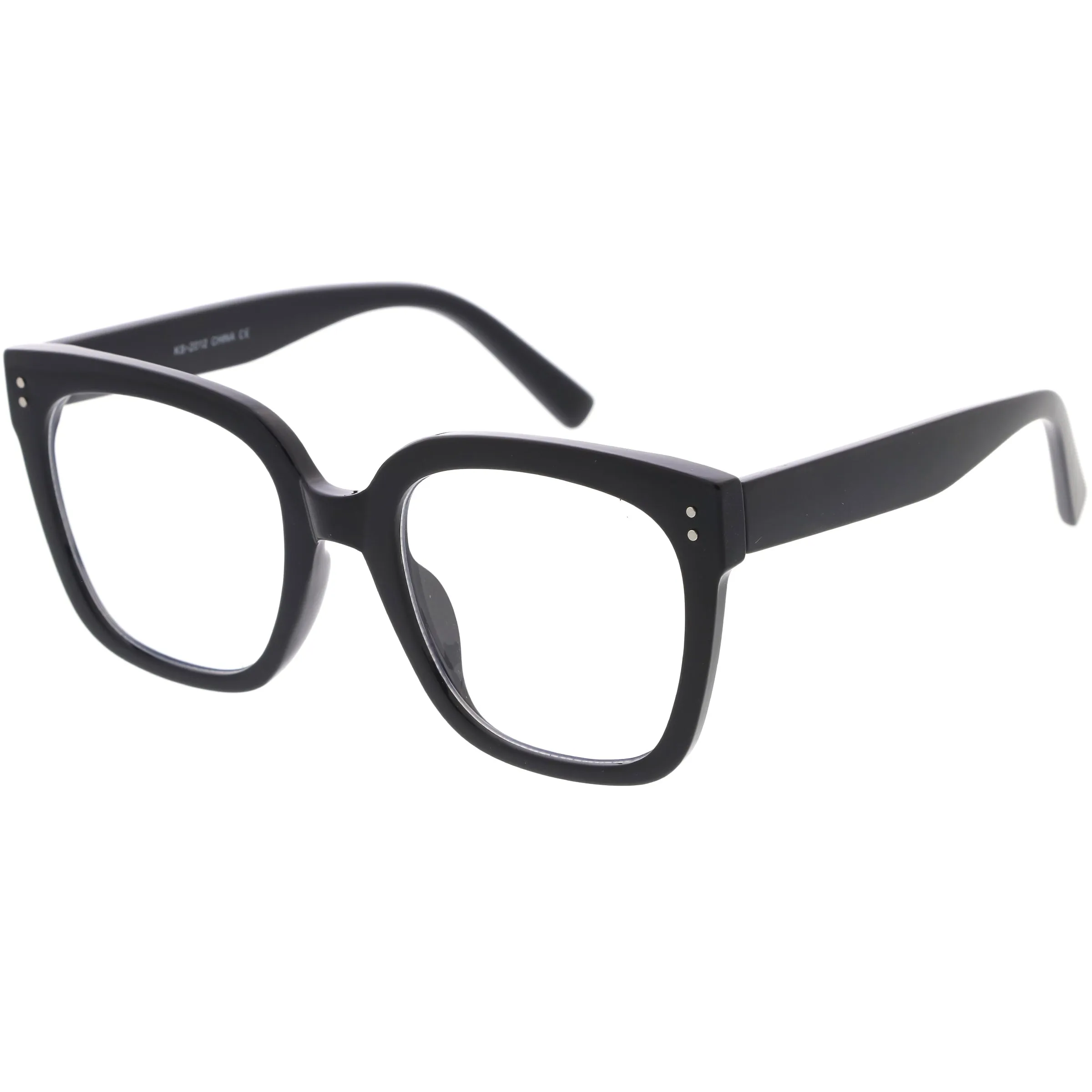 Oversized High Fashion Thick Rimmed Square Blue Light Glasses D292 sold by ZeroUV product image thumbnail 5