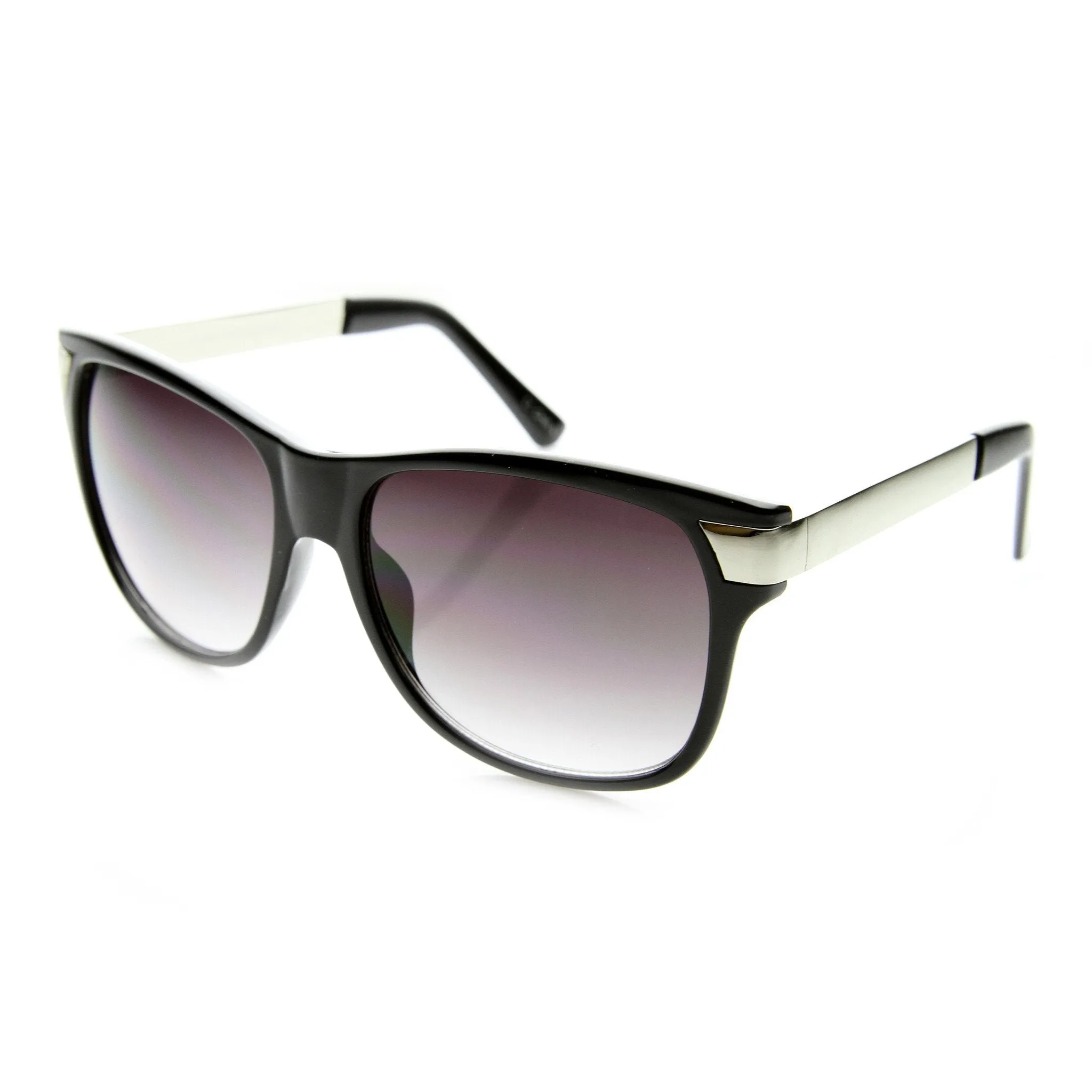 Womens Designer Horned Rim Oversize Sunglasses With Metal Temples 9600 sold by ZeroUV product image thumbnail 4