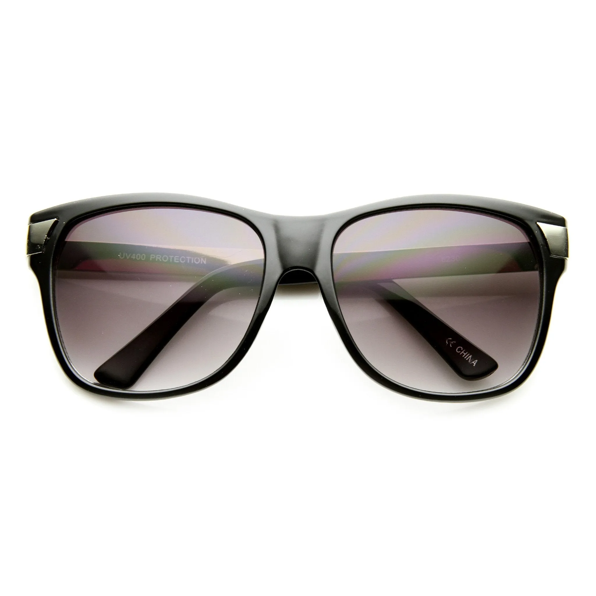 Womens Designer Horned Rim Oversize Sunglasses With Metal Temples 9600 sold by ZeroUV