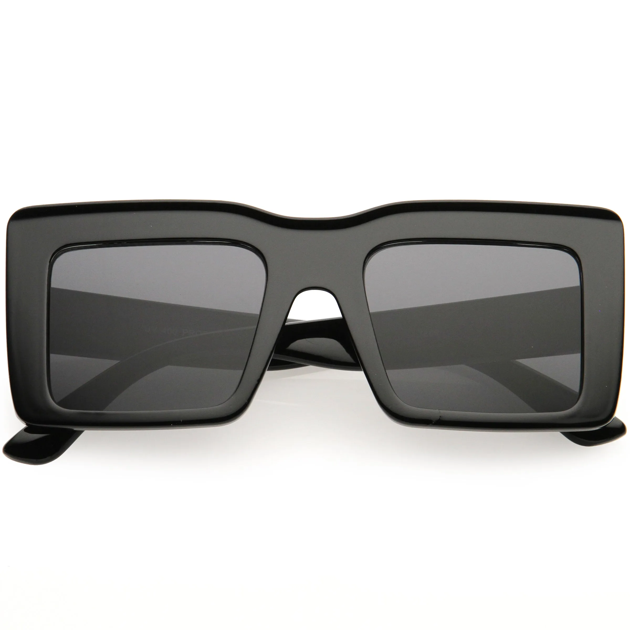 High Fashion Thick Rimmed Neutral Colored Square Sunglasses D102 sold by ZeroUV