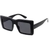 High Fashion Thick Rimmed Neutral Colored Square Sunglasses D102 sold by ZeroUV