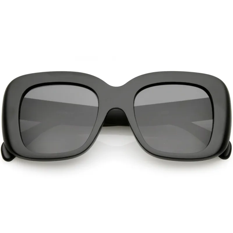 Women's Oversize Retro Square Thick Frame Sunglasses C552 sold by ZeroUV