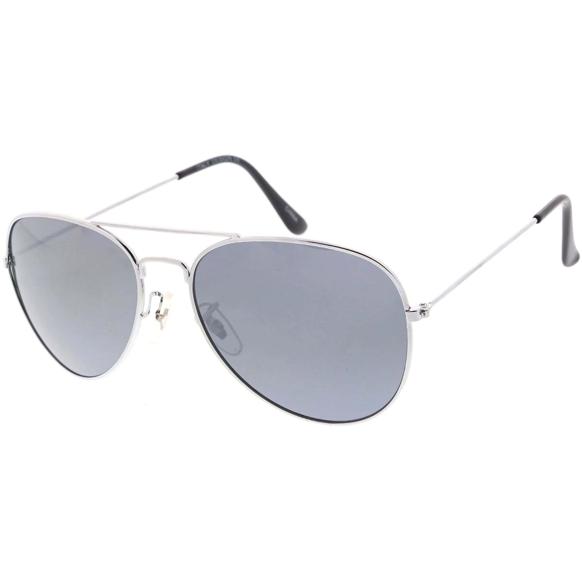Classic Metal Silver Mirror Lens Aviator Sunglasses C781 sold by ZeroUV product image thumbnail 2