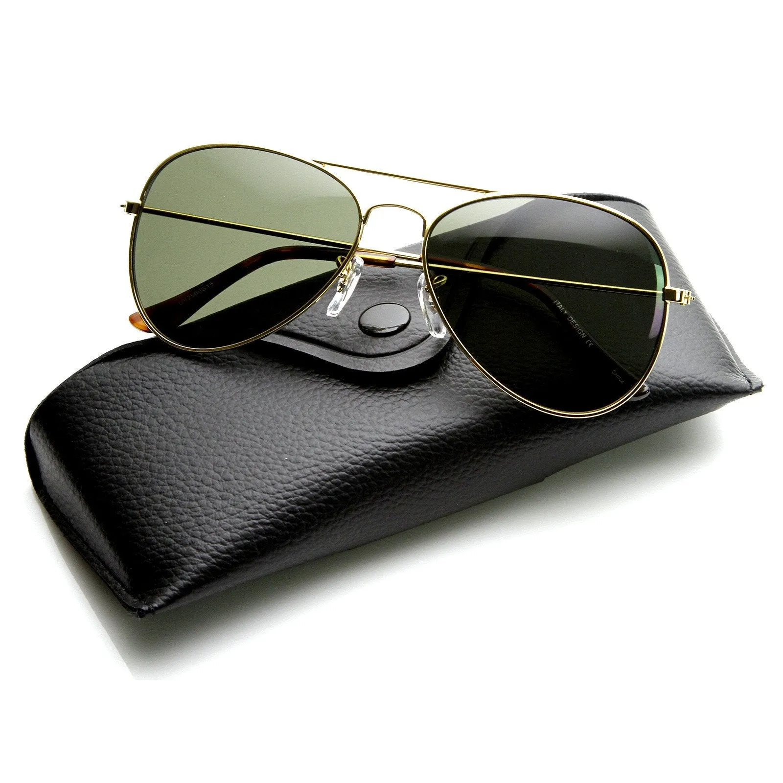 Limited Edition Classic Metal Tear Drop Aviator Sunglasses + Case 1041 sold by ZeroUV product image thumbnail 2
