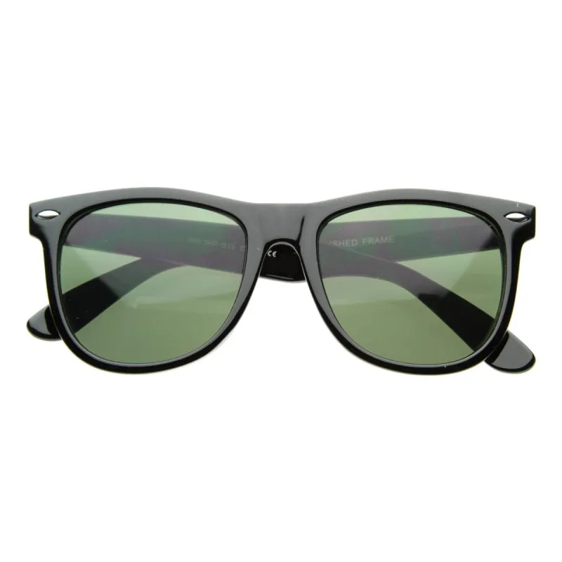 Large Vintage Classic 80s Horned Rim Sunglasses 2373 G15 54mm sold by ZeroUV