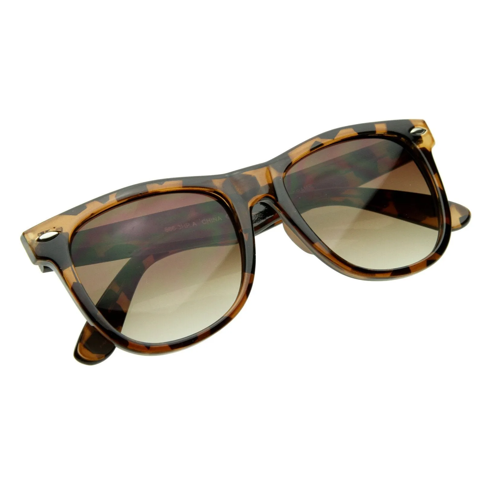 Retro Large Horned Rim Classic Sunglasses 2374 54mm sold by ZeroUV product image thumbnail 4