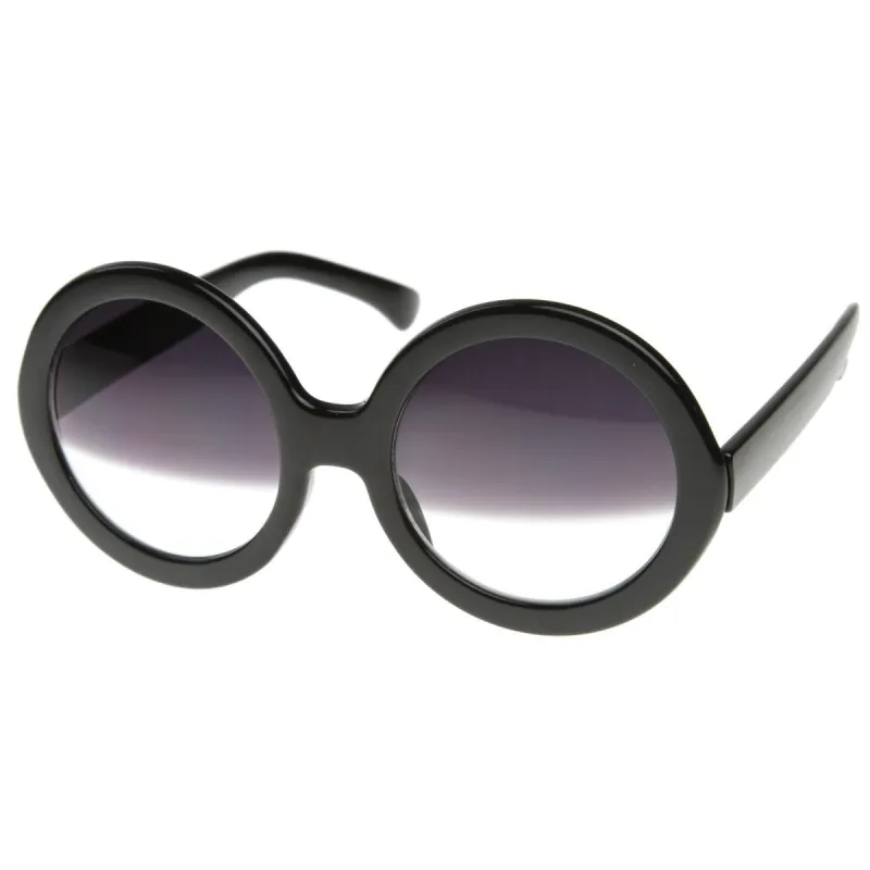 Celebrity Oversize Round Half Tint Sunglasses 8511 sold by ZeroUV