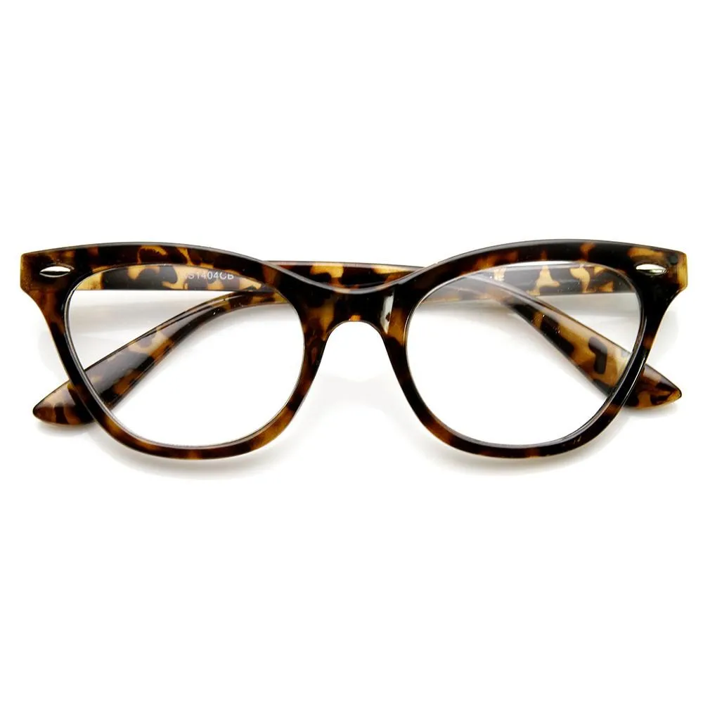Womens Retro 1950's Fashion Clear Lens Cat Eye Glasses 9276 sold by ZeroUV product image thumbnail 5