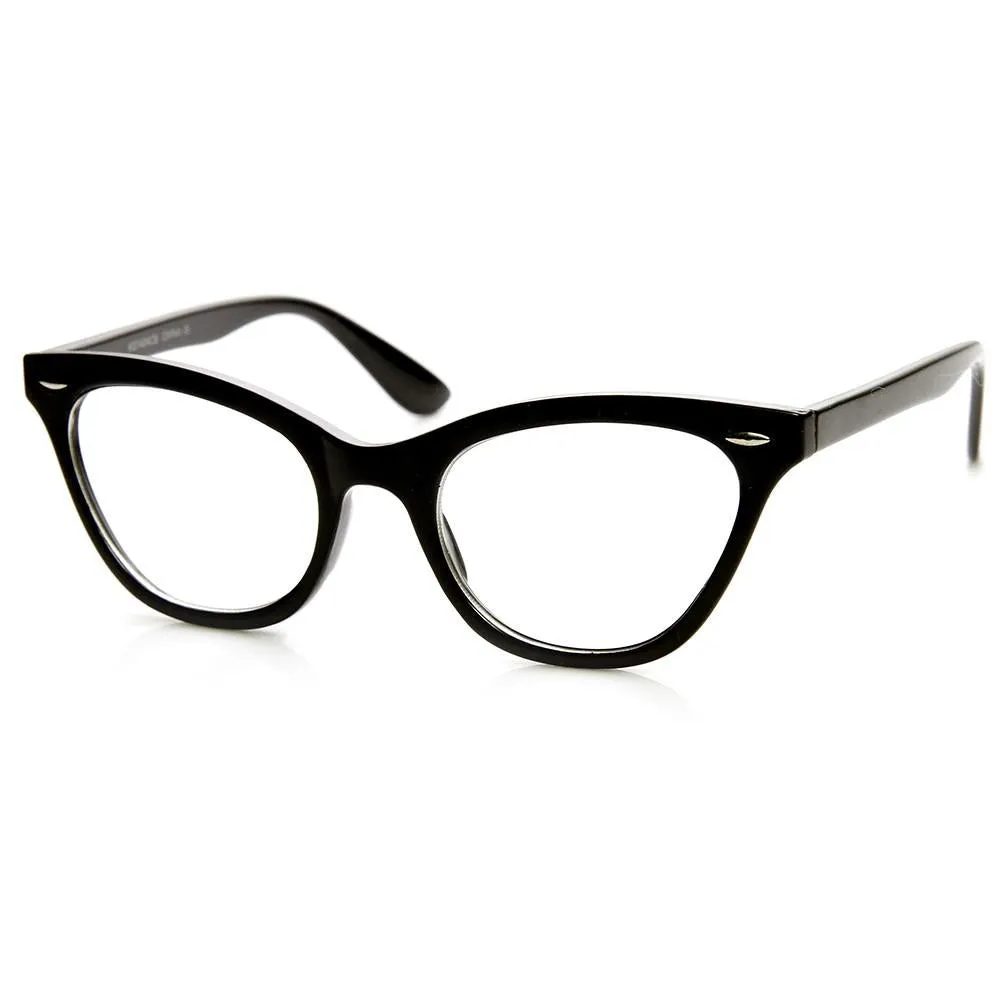 Womens Retro 1950's Fashion Clear Lens Cat Eye Glasses 9276 sold by ZeroUV product image thumbnail 2