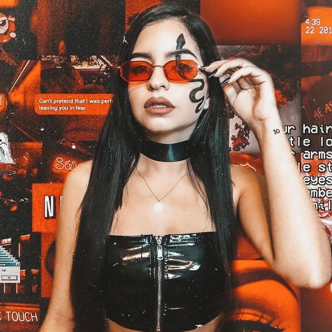 Retro 1990's Jewel Cut Small Rectangle Color Tone Lens Sunglasses C721 sold by ZeroUV product image thumbnail 2