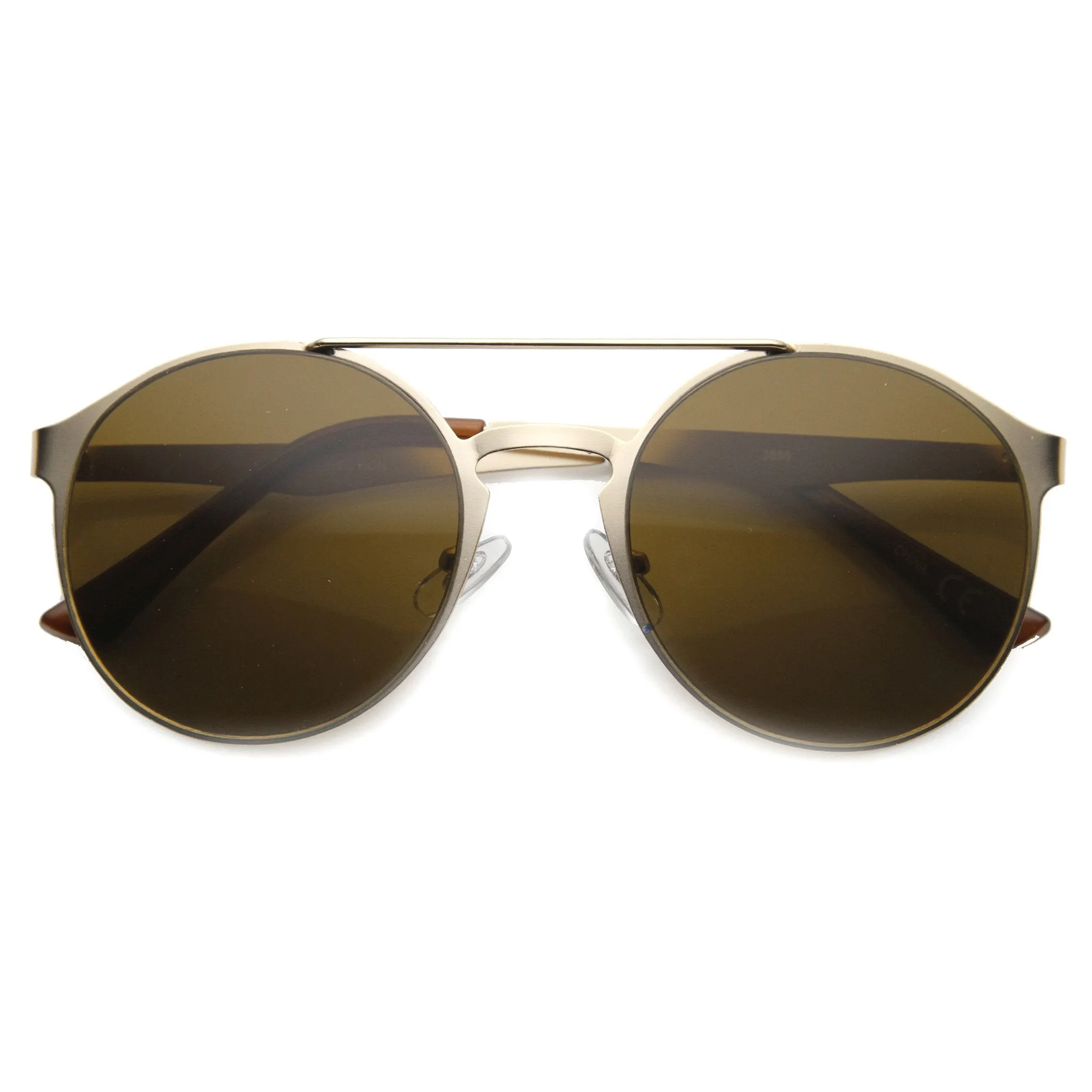 Retro Steampunk Fashion Round Metal Sunglasses 9818 sold by ZeroUV product image thumbnail 5