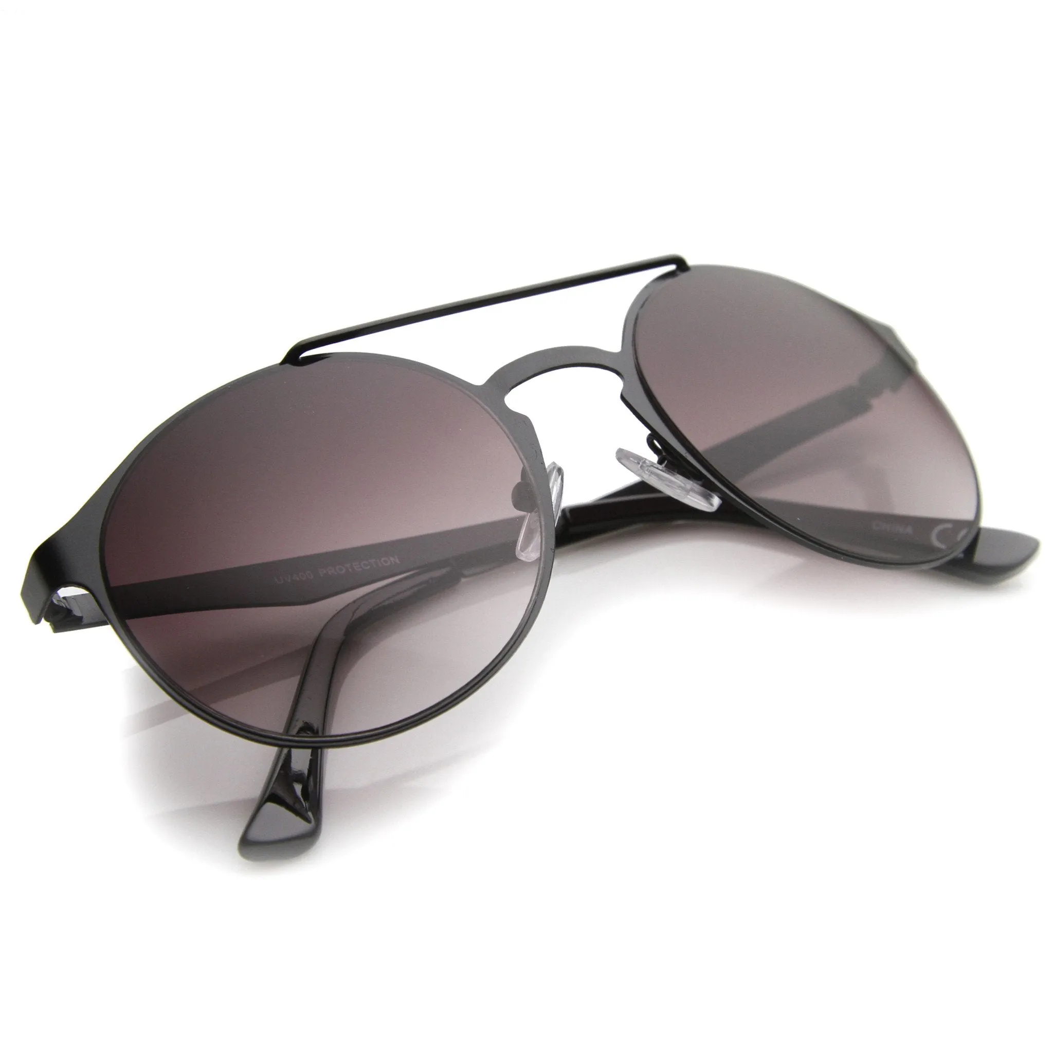 Retro Steampunk Fashion Round Metal Sunglasses 9818 sold by ZeroUV product image thumbnail 4