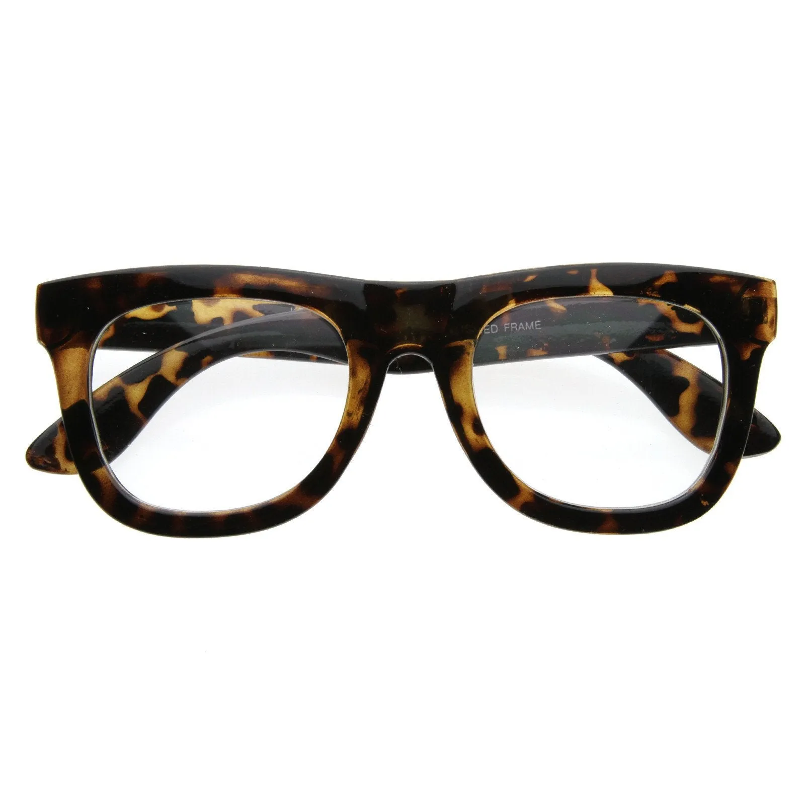 Celebrity Fashion Thick Horned Rim Frame Glasses sold by ZeroUV product image thumbnail 2