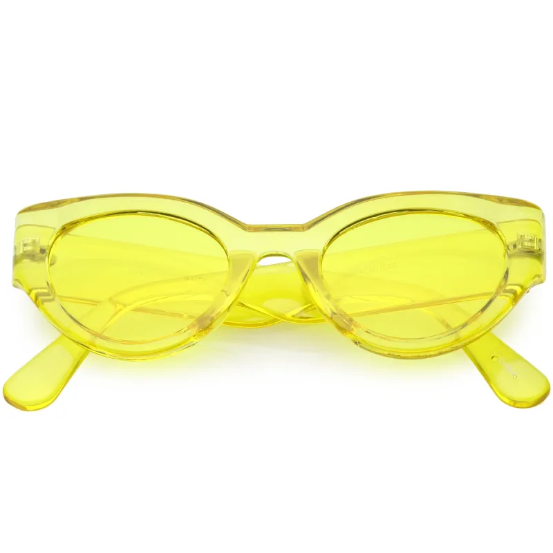 Retro Bold Translucent Color Tone Cat Eye Sunglasses C695 sold by ZeroUV