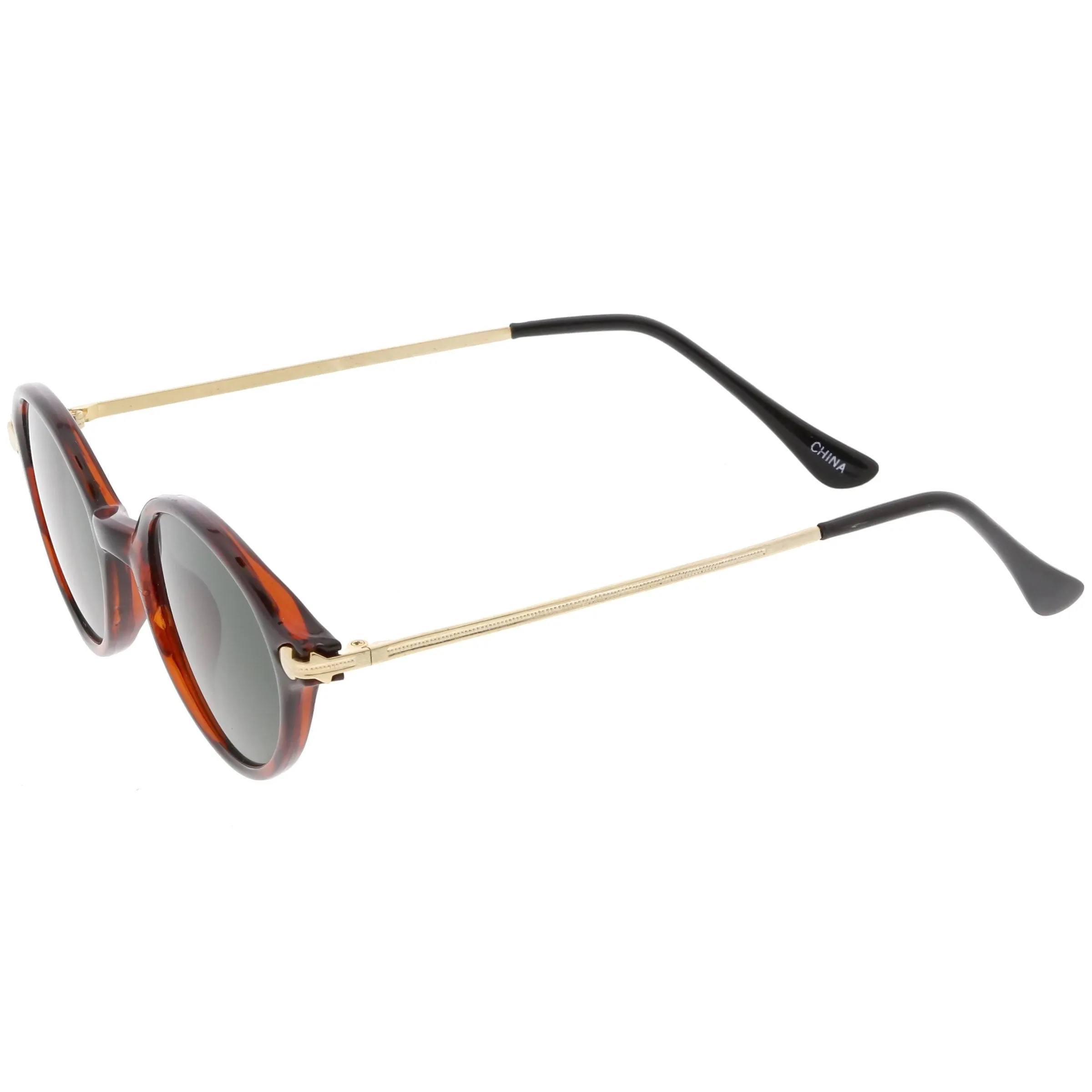 Small European True Vintage Oval Indie Dapper Sunglasses C646 sold by ZeroUV product image thumbnail 3