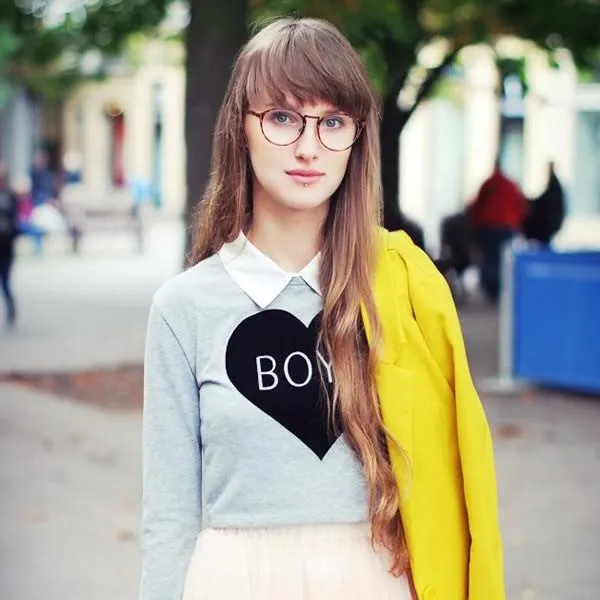 Vintage Dapper Indie Fashion Clear Lens Round Glasses 8768 sold by ZeroUV product image thumbnail 3