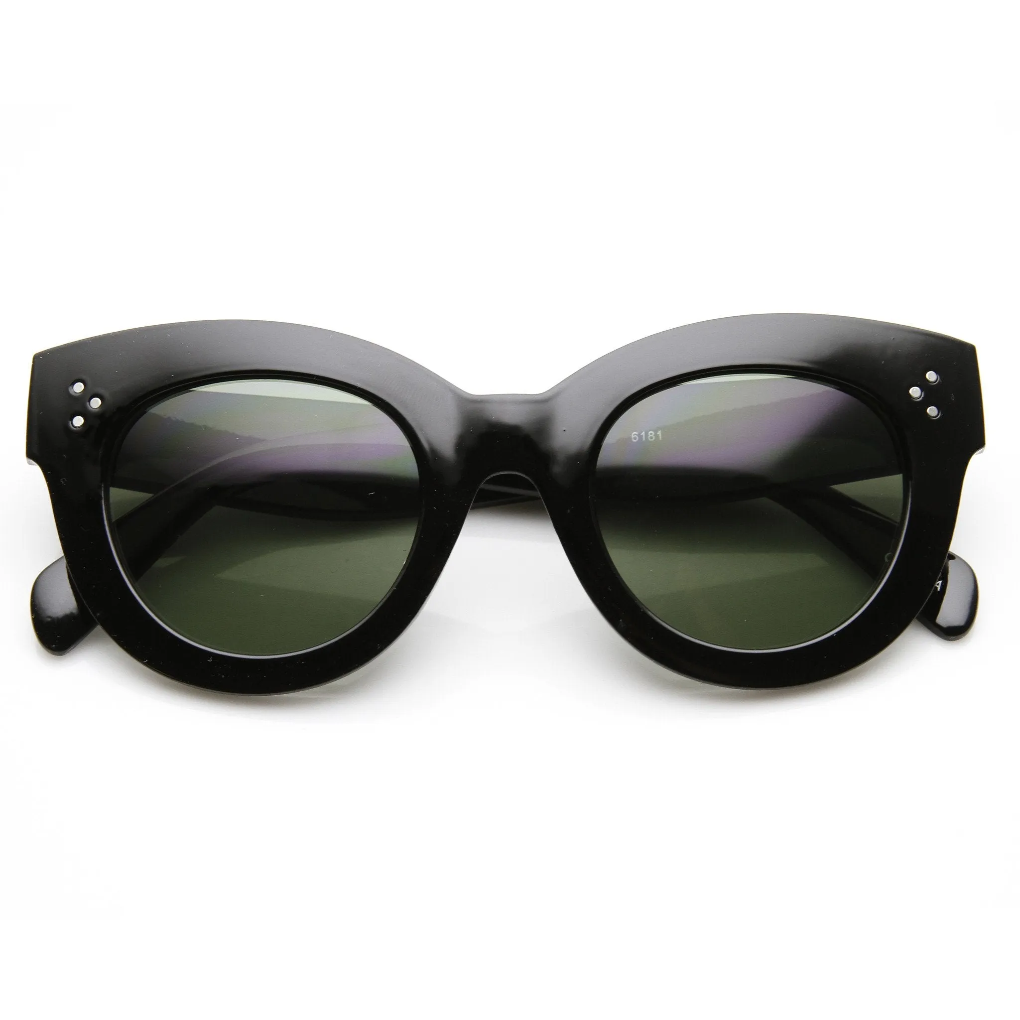 Womens Oversize Bold Cat Eye Frame With Rivet Accents 9471 sold by ZeroUV product image thumbnail 3