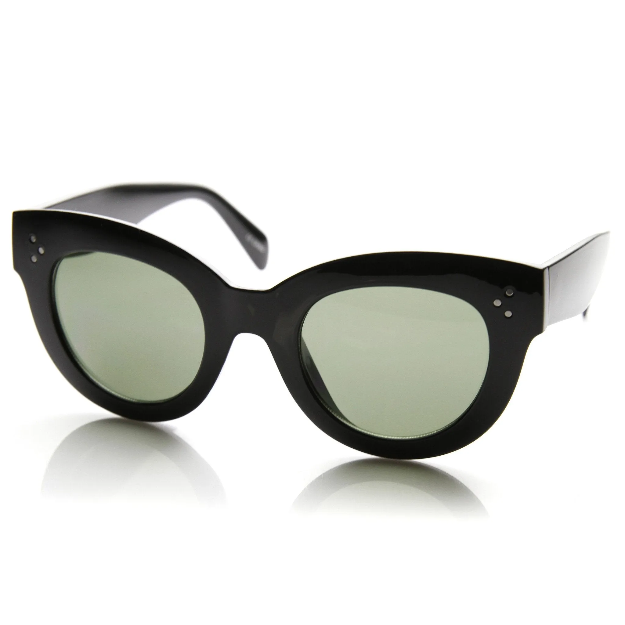 Womens Oversize Bold Cat Eye Frame With Rivet Accents 9471 sold by ZeroUV product image thumbnail 4