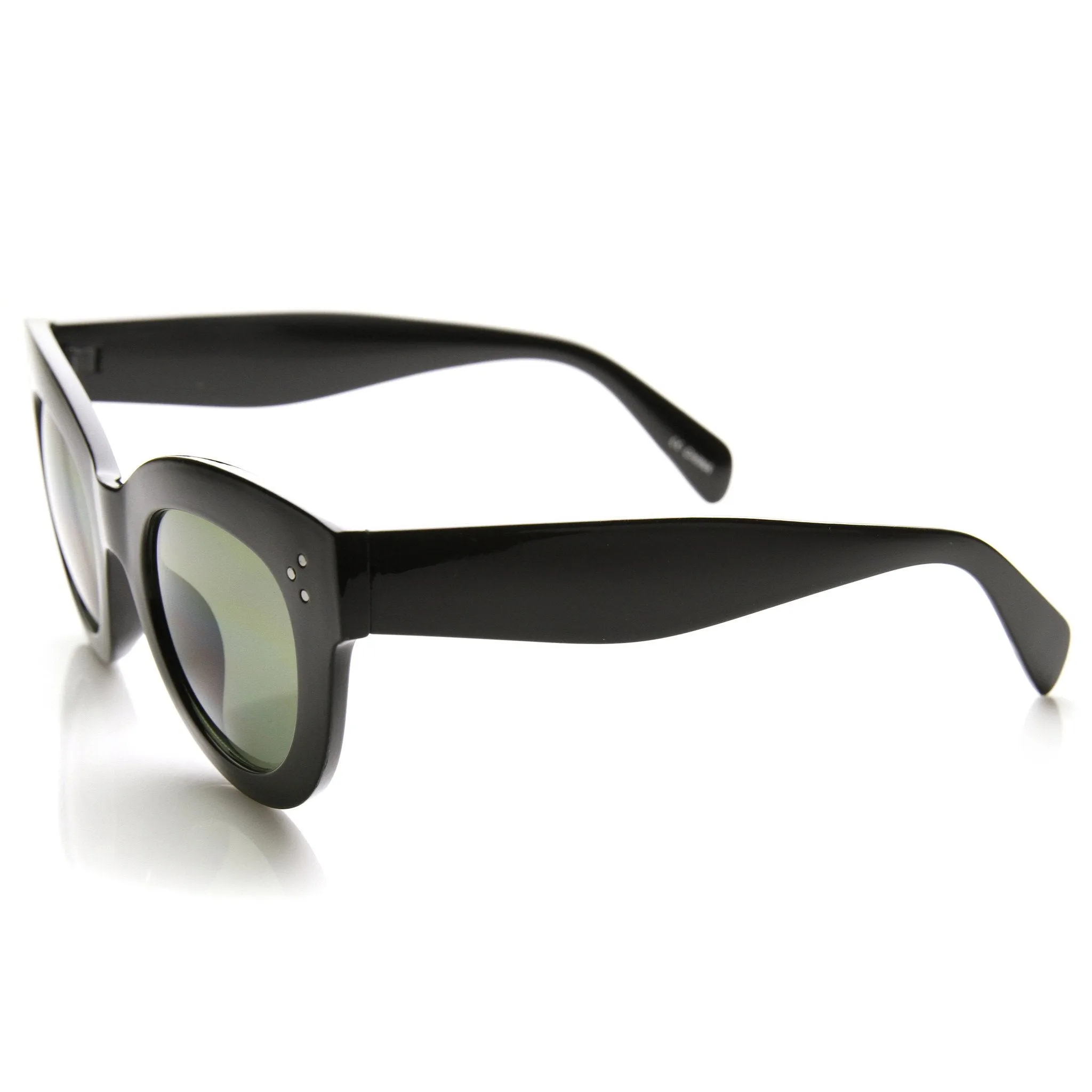 Womens Oversize Bold Cat Eye Frame With Rivet Accents 9471 sold by ZeroUV product image thumbnail 5