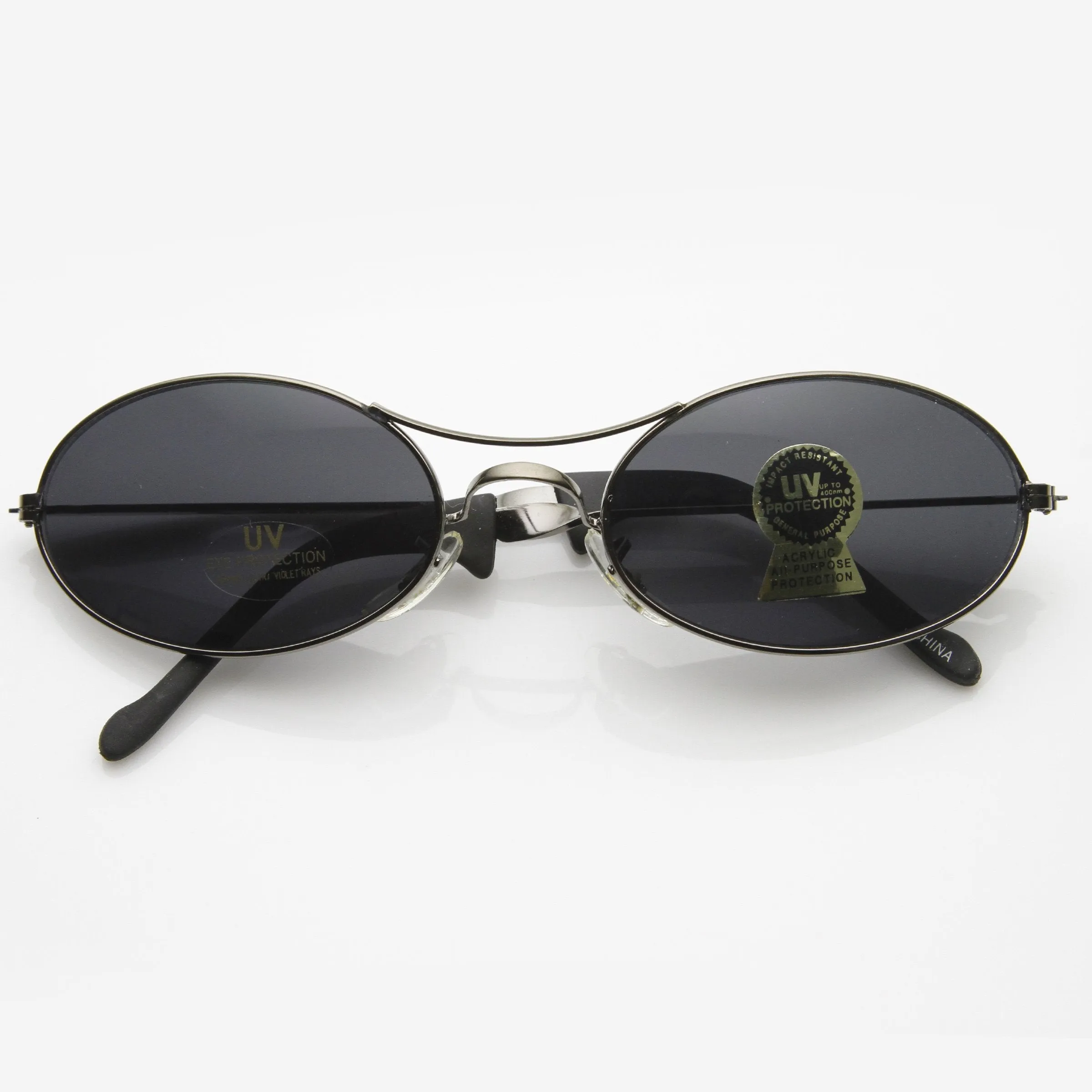 Vintage Deadstock Oval Metal Sunglasses 7017 sold by ZeroUV product image thumbnail 4
