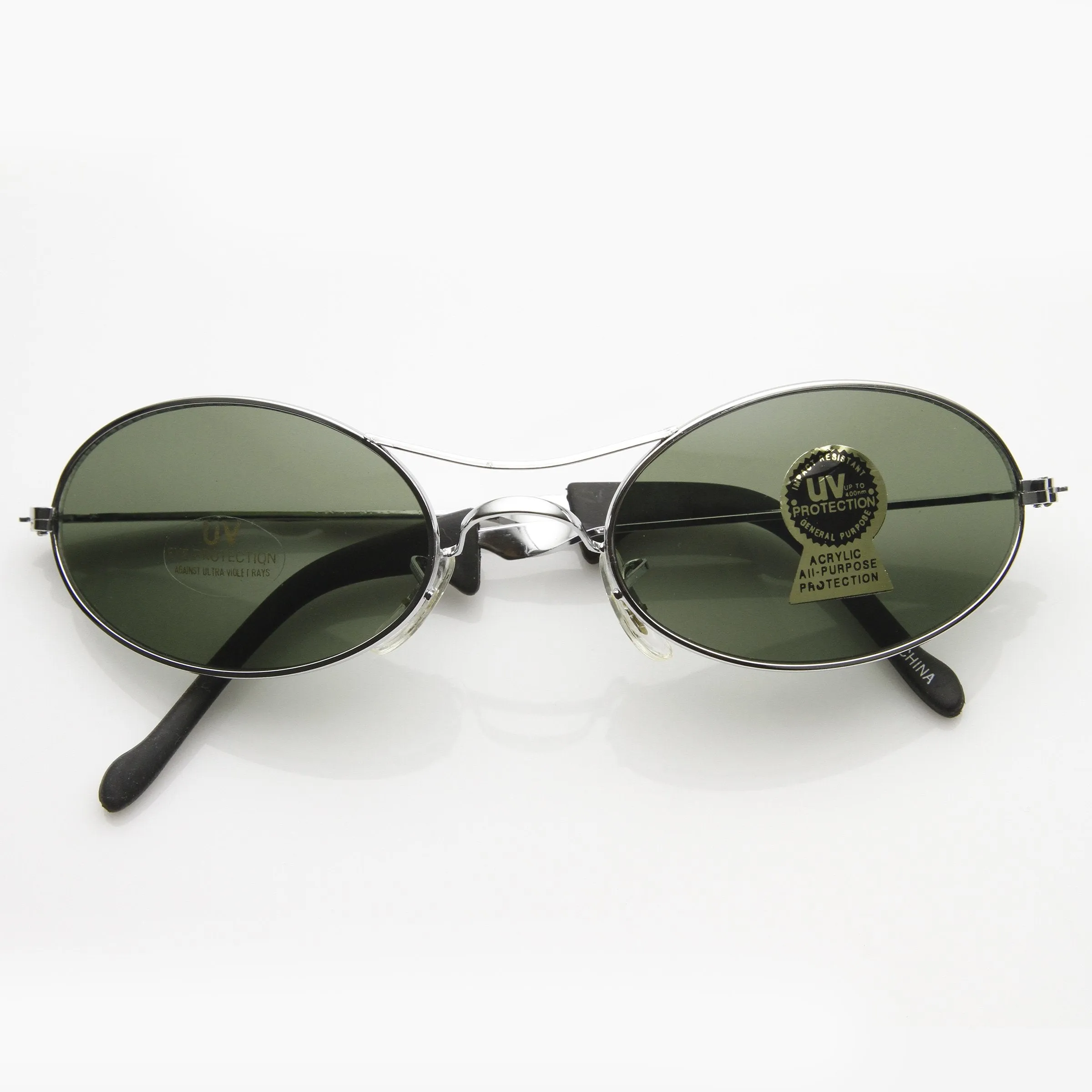 Vintage Deadstock Oval Metal Sunglasses 7017 sold by ZeroUV product image thumbnail 5