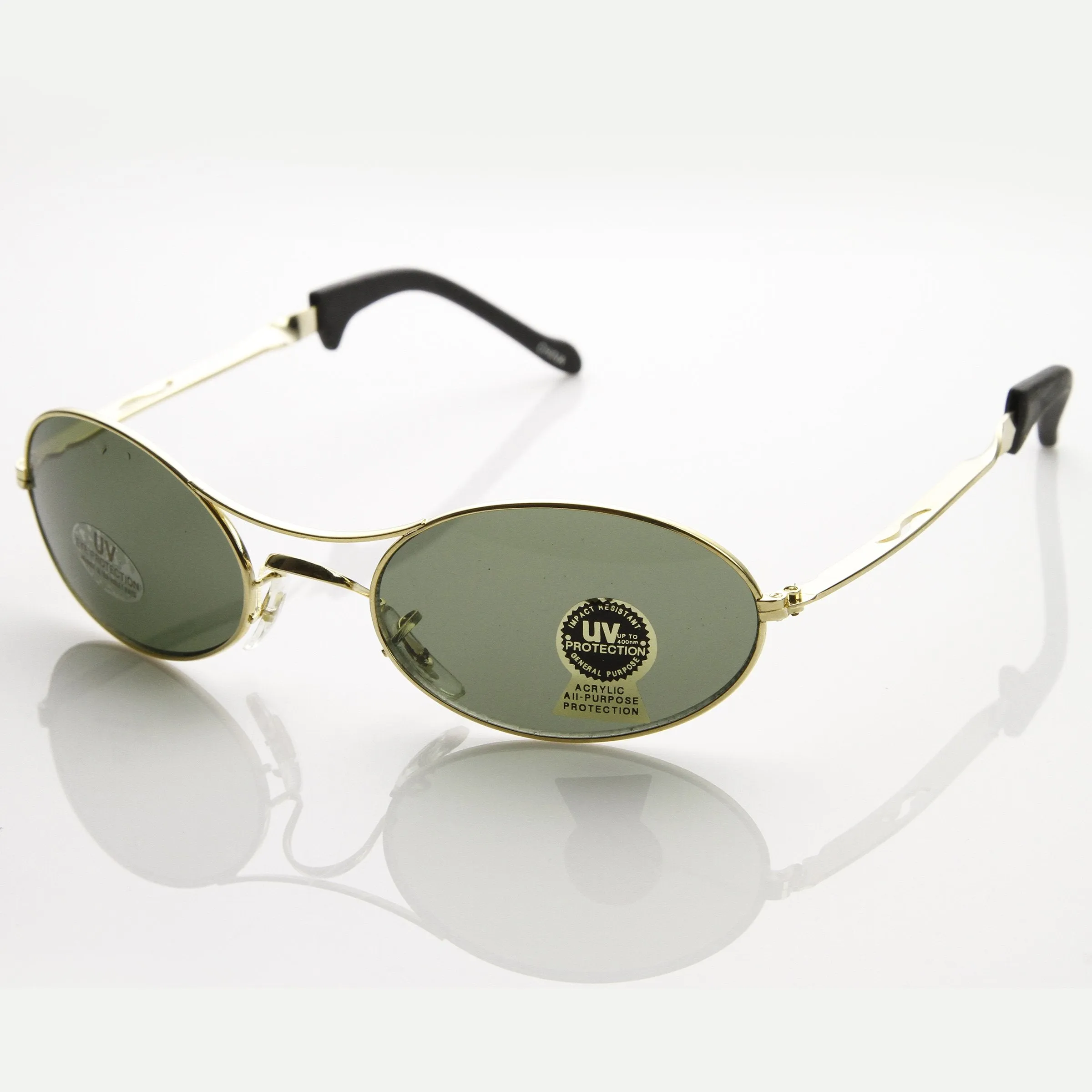 Vintage Deadstock Oval Metal Sunglasses 7017 sold by ZeroUV product image thumbnail 2