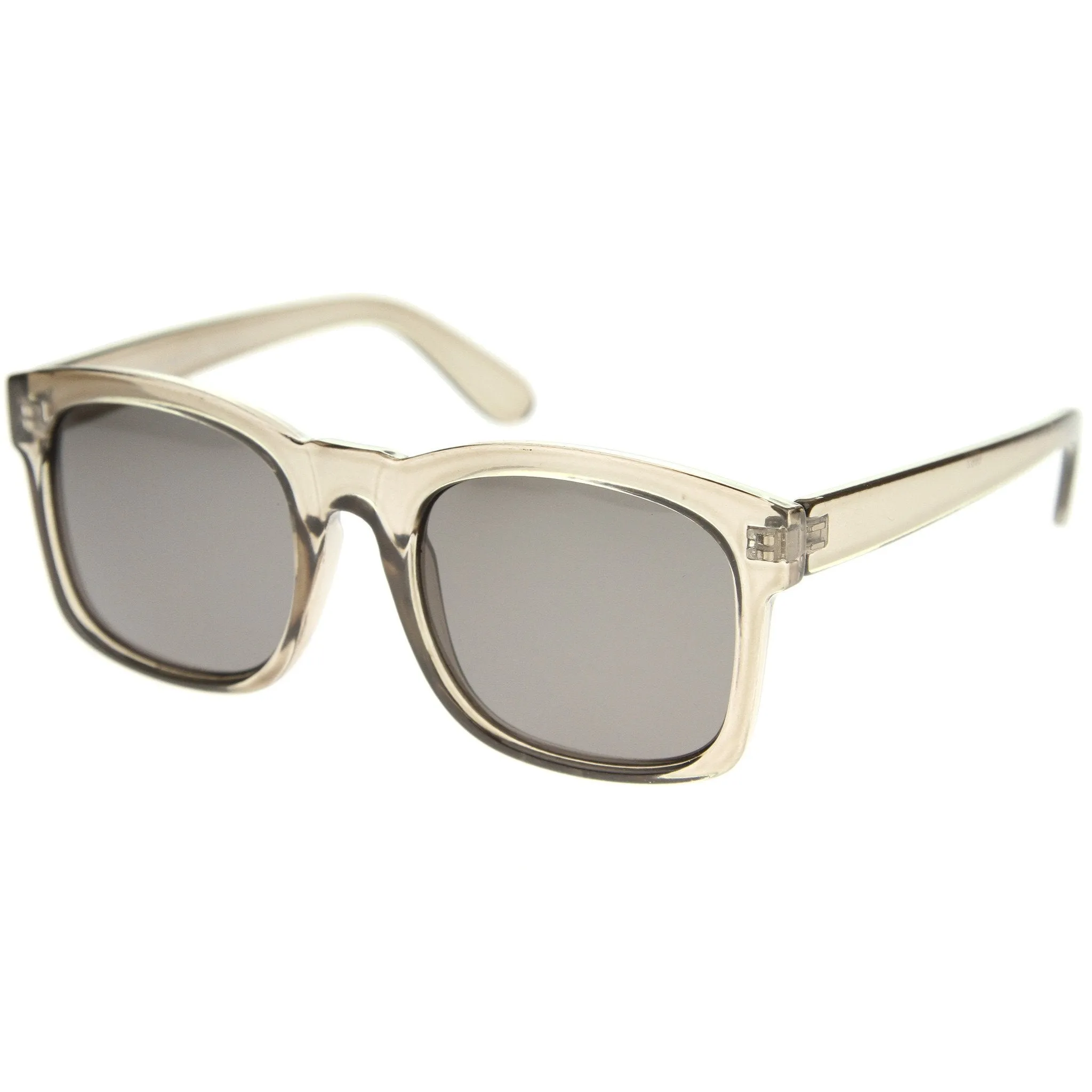 Retro Bold Horned Rim Shallow Frame Sunglasses A158 sold by ZeroUV product image thumbnail 4