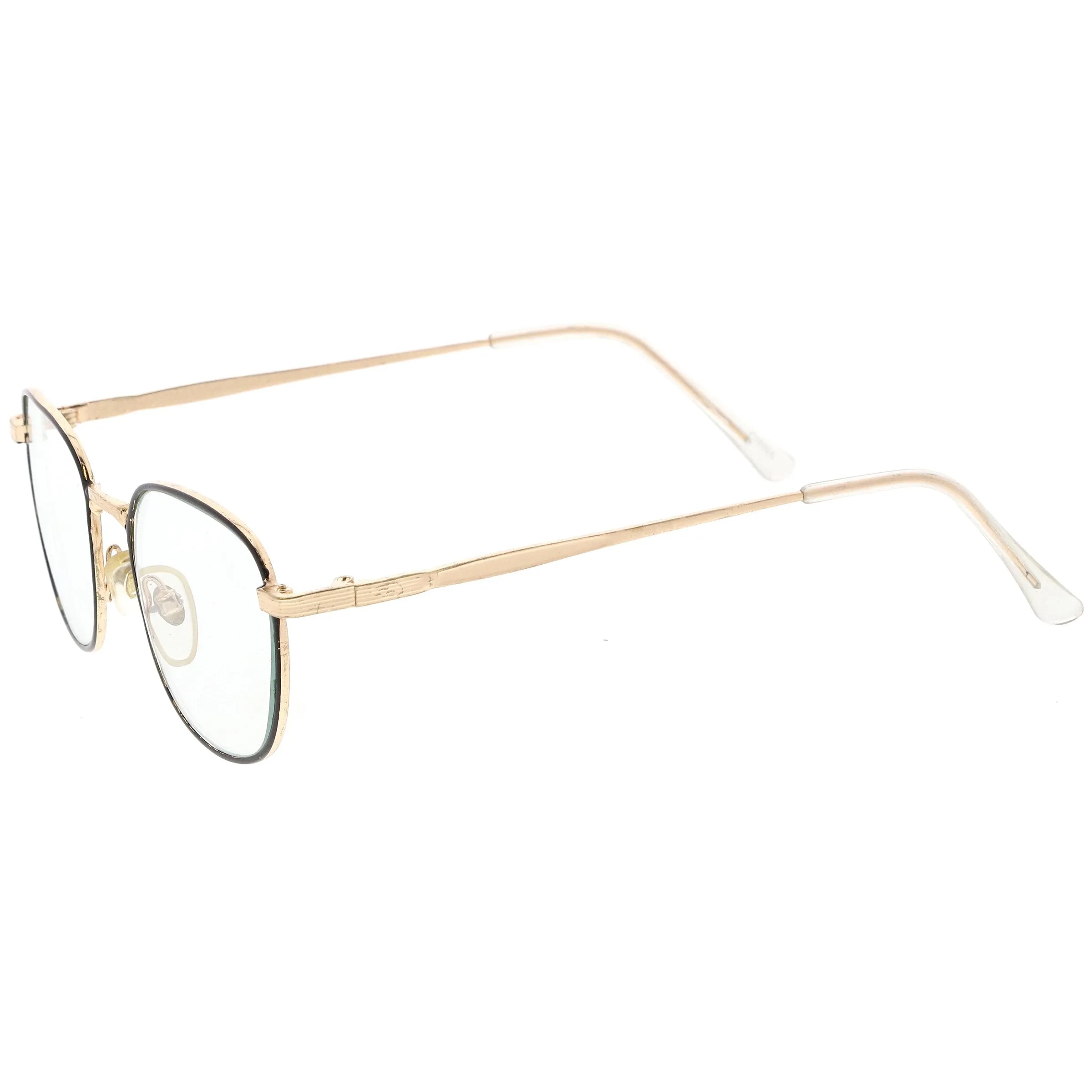 True Vintage Dapper Square Clear Lens Glasses C718 sold by ZeroUV product image thumbnail 4