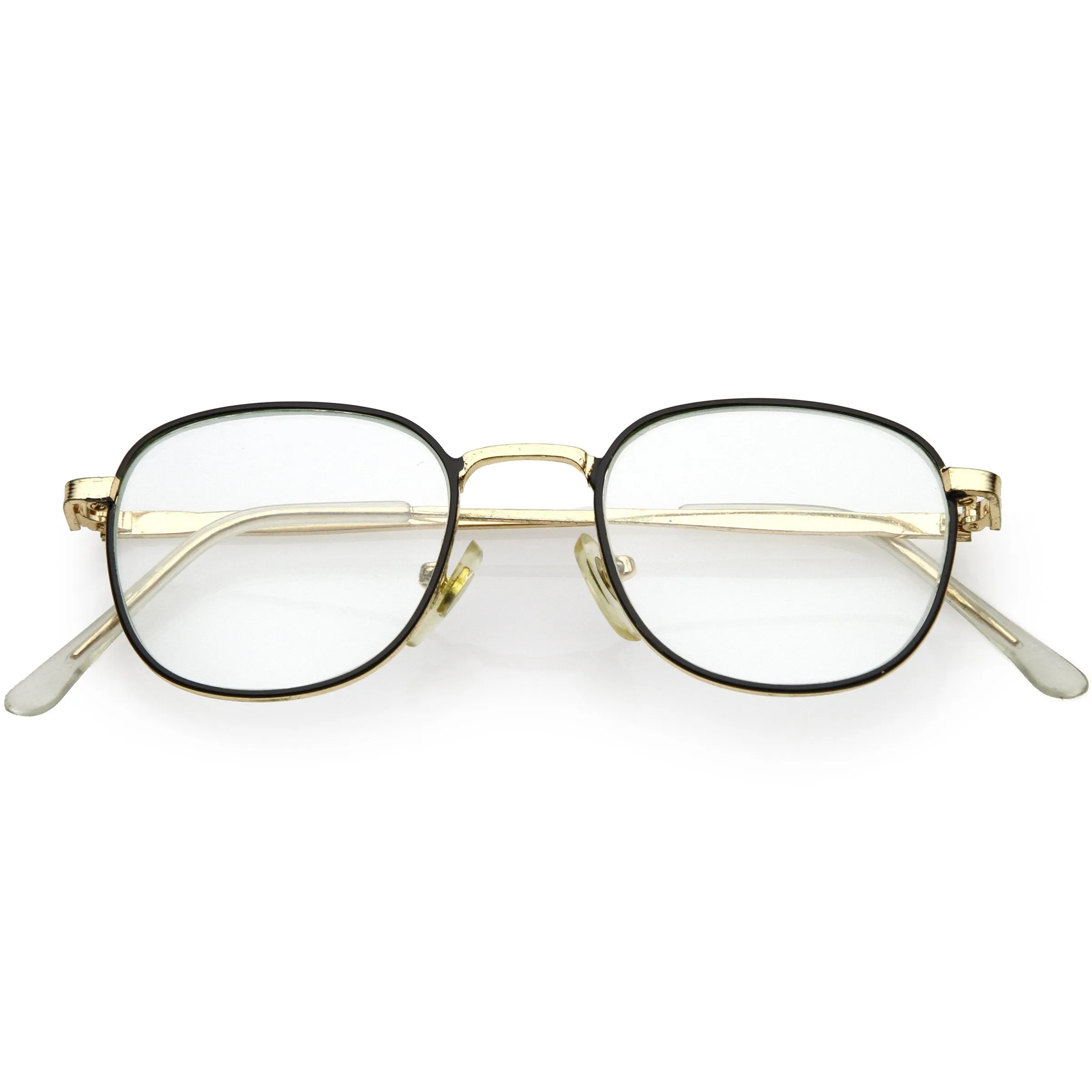 True Vintage Dapper Square Clear Lens Glasses C718 sold by ZeroUV product image thumbnail 2