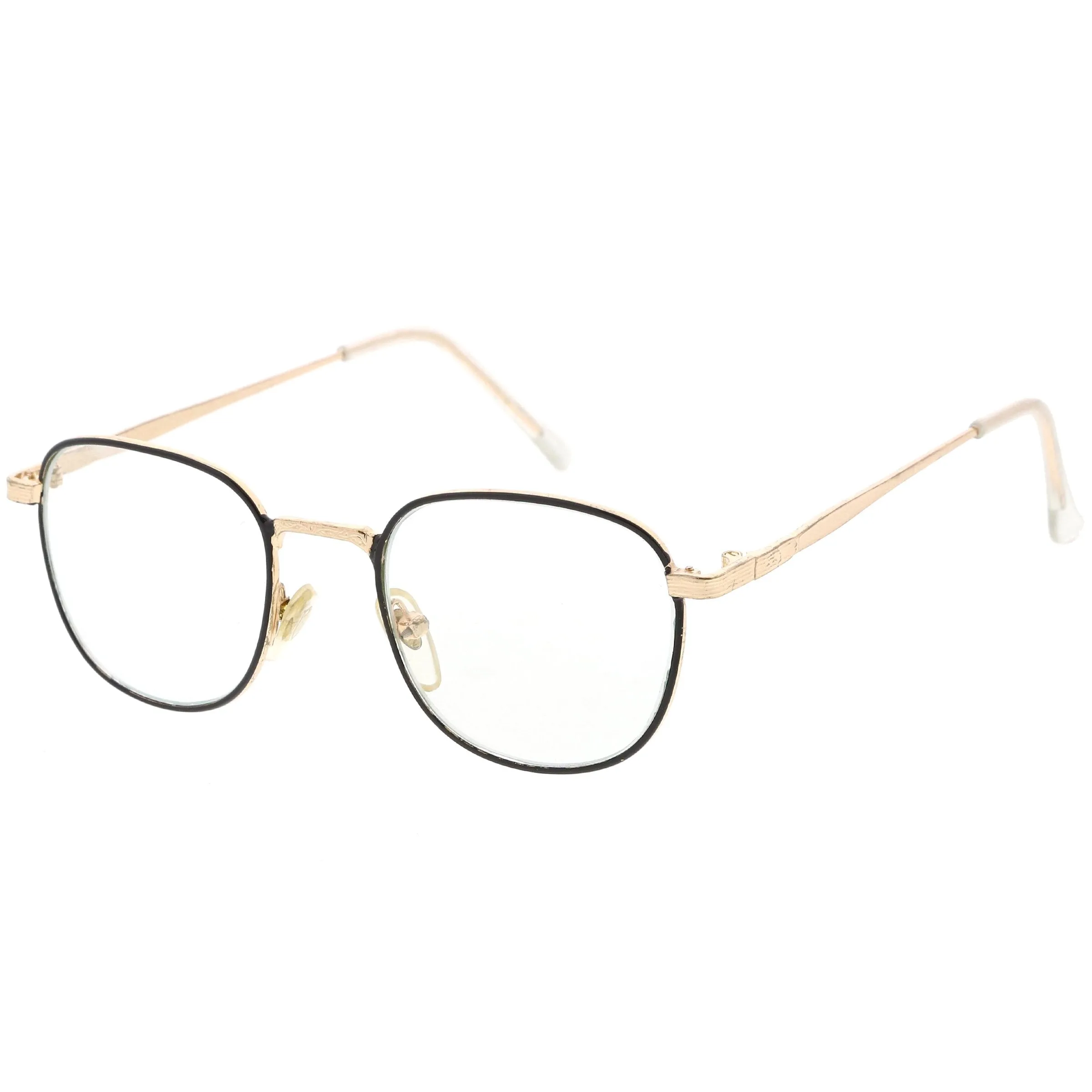 True Vintage Dapper Square Clear Lens Glasses C718 sold by ZeroUV product image thumbnail 3