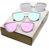 Women's Premium Mirrored Flat Lens Aviator Sunglasses C358 [Promo Box] sold by ZeroUV