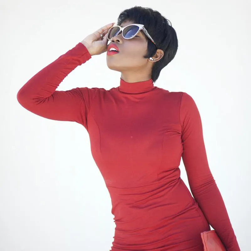 High Pointed Tip Inset Frame Oversize Cat Eye Sunglasses sold by ZeroUV product image thumbnail 5