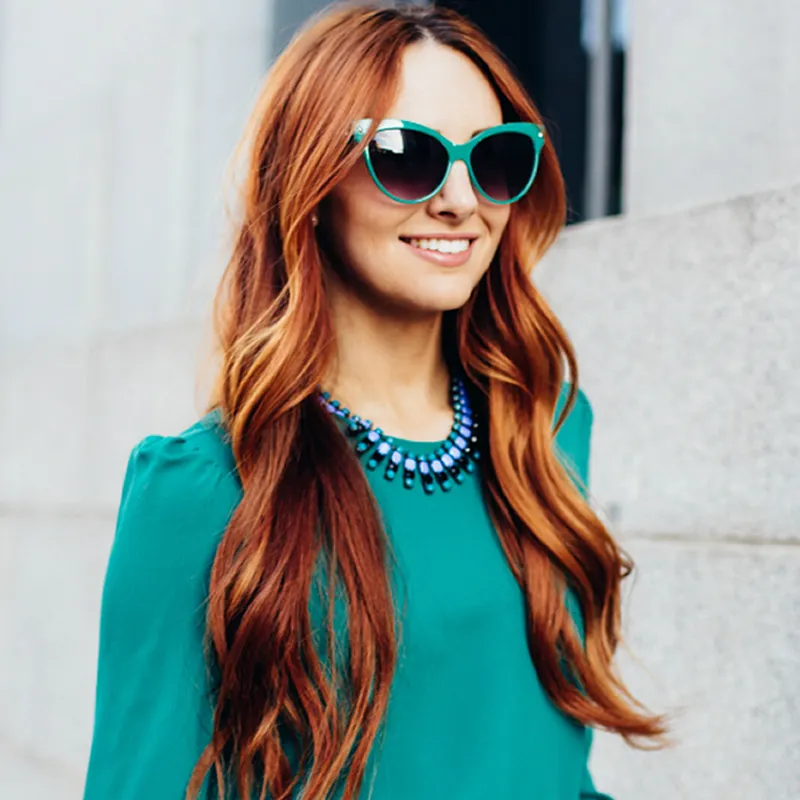 High Pointed Tip Inset Frame Oversize Cat Eye Sunglasses sold by ZeroUV