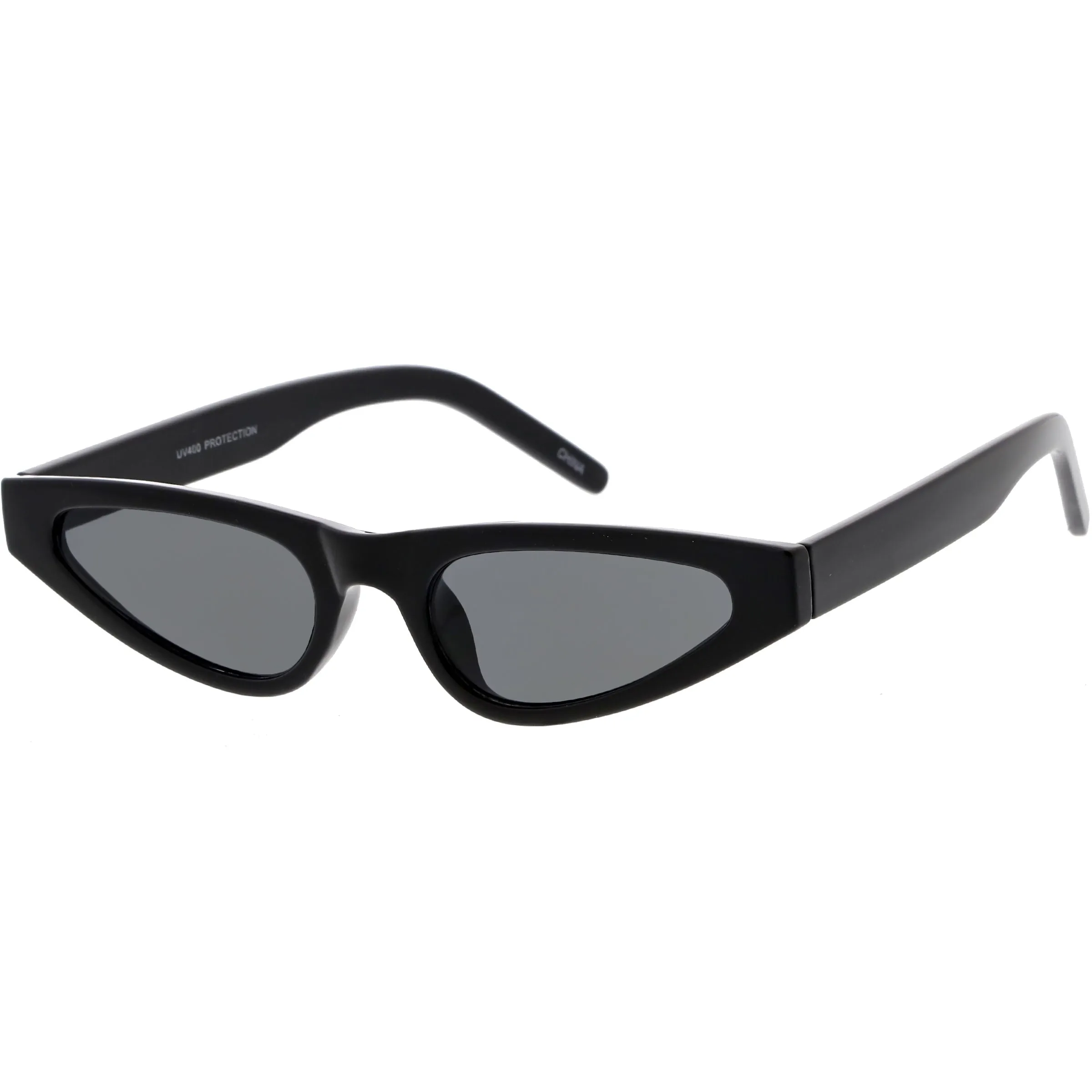 Women's Small Retro Angled Thick Frame Cat Eye Sunglasses C952 sold by ZeroUV product image thumbnail 2