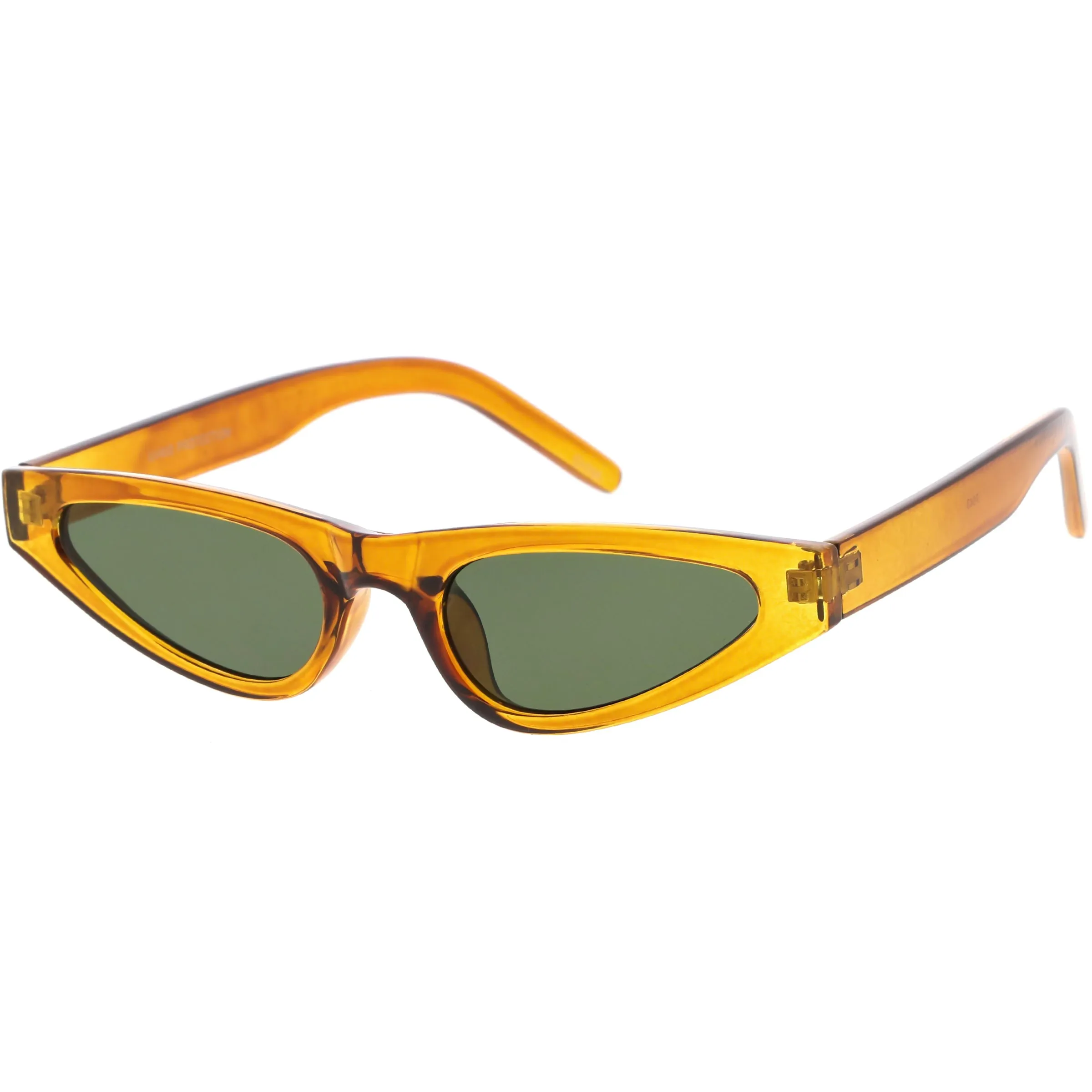 Women's Small Retro Angled Thick Frame Cat Eye Sunglasses C952 sold by ZeroUV product image thumbnail 5