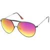 Retro Modern Oversize Flat Lens Aviator Sunglasses A735 sold by ZeroUV