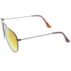 Retro Modern Oversize Flat Lens Aviator Sunglasses A735 sold by ZeroUV