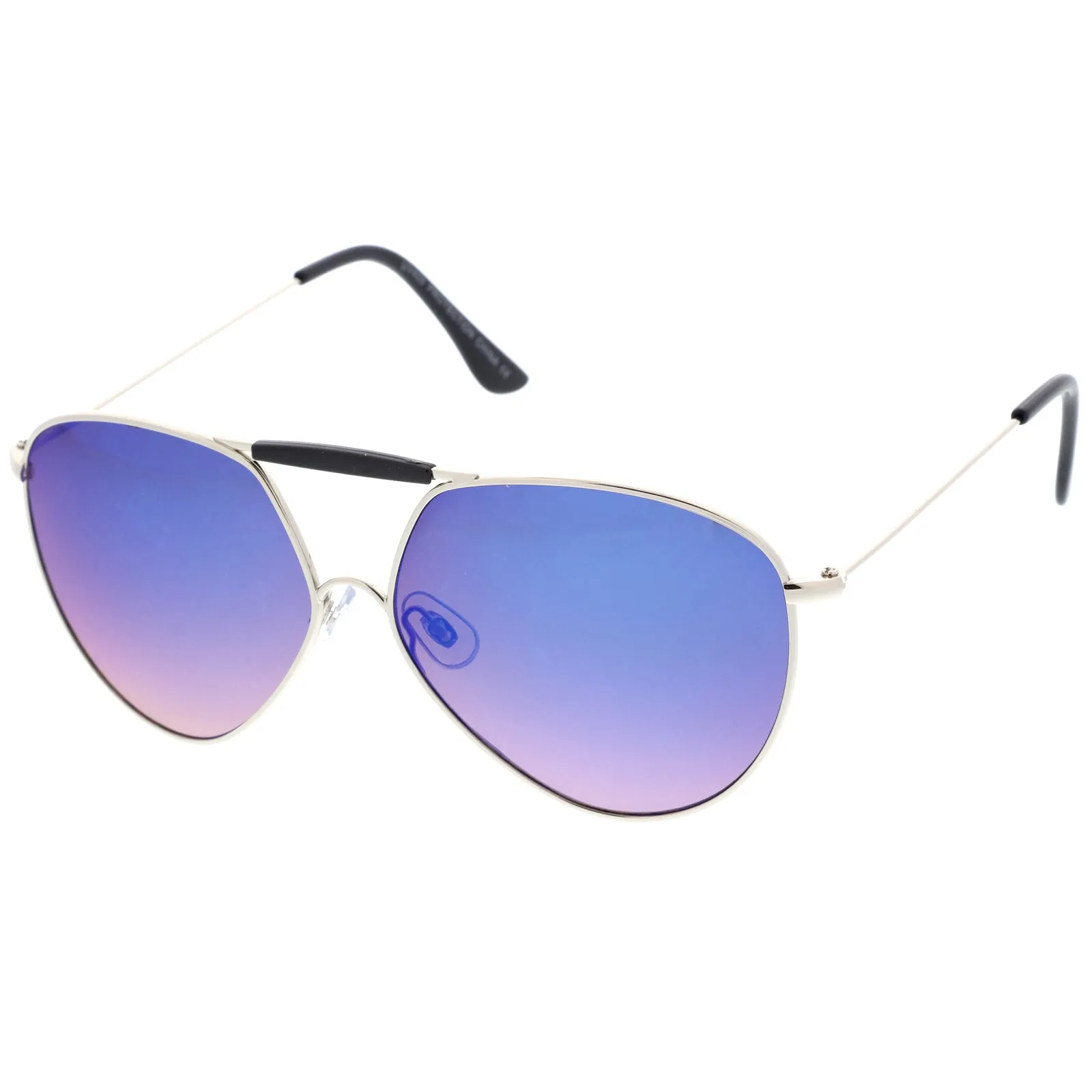 Retro Modern Oversize Flat Lens Aviator Sunglasses A735 sold by ZeroUV product image thumbnail 2